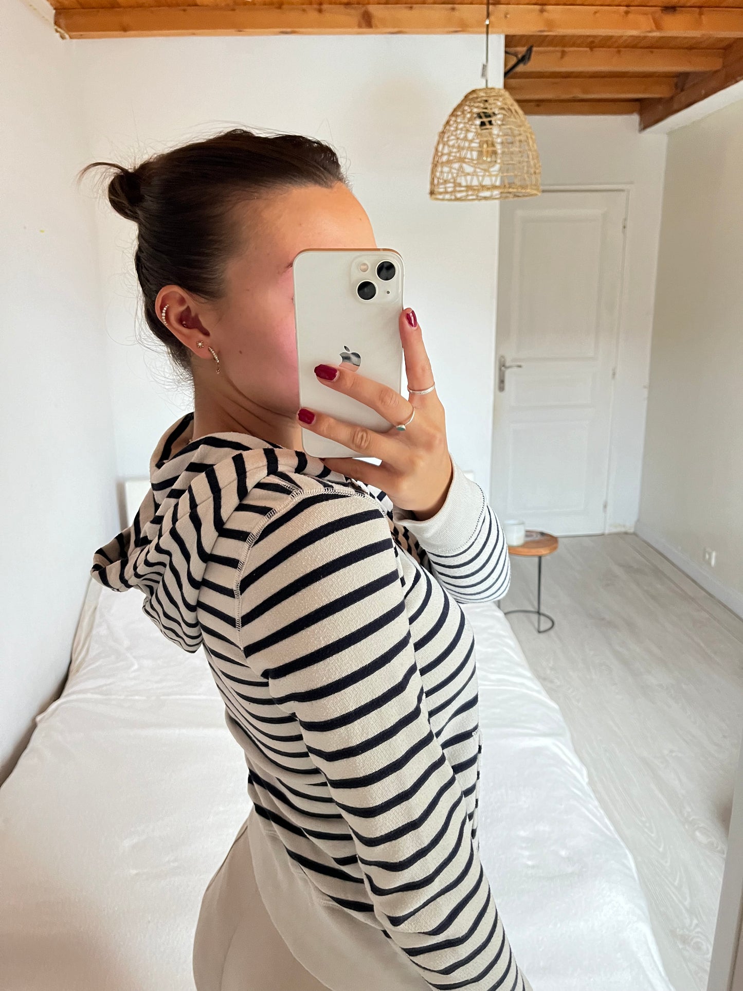 Veste à capuche marinière Ralph Lauren - XS