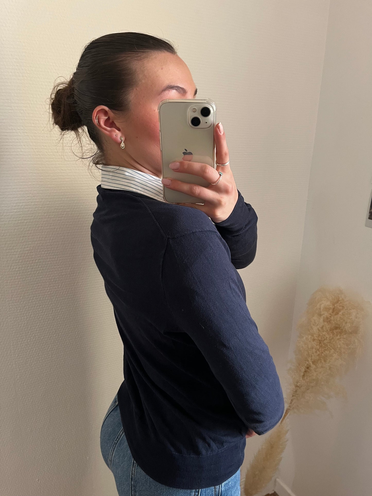 Pull col V marine Ralph Lauren - L