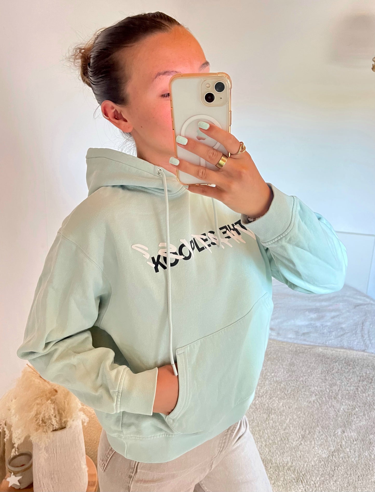 Sweat The Kooples vert menthe - XS