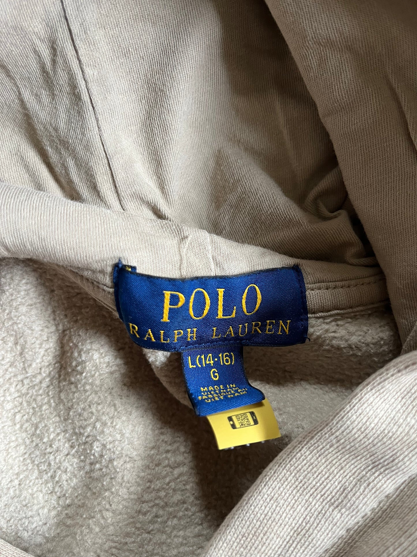 Sweat à capuche beige Ralph Lauren - S