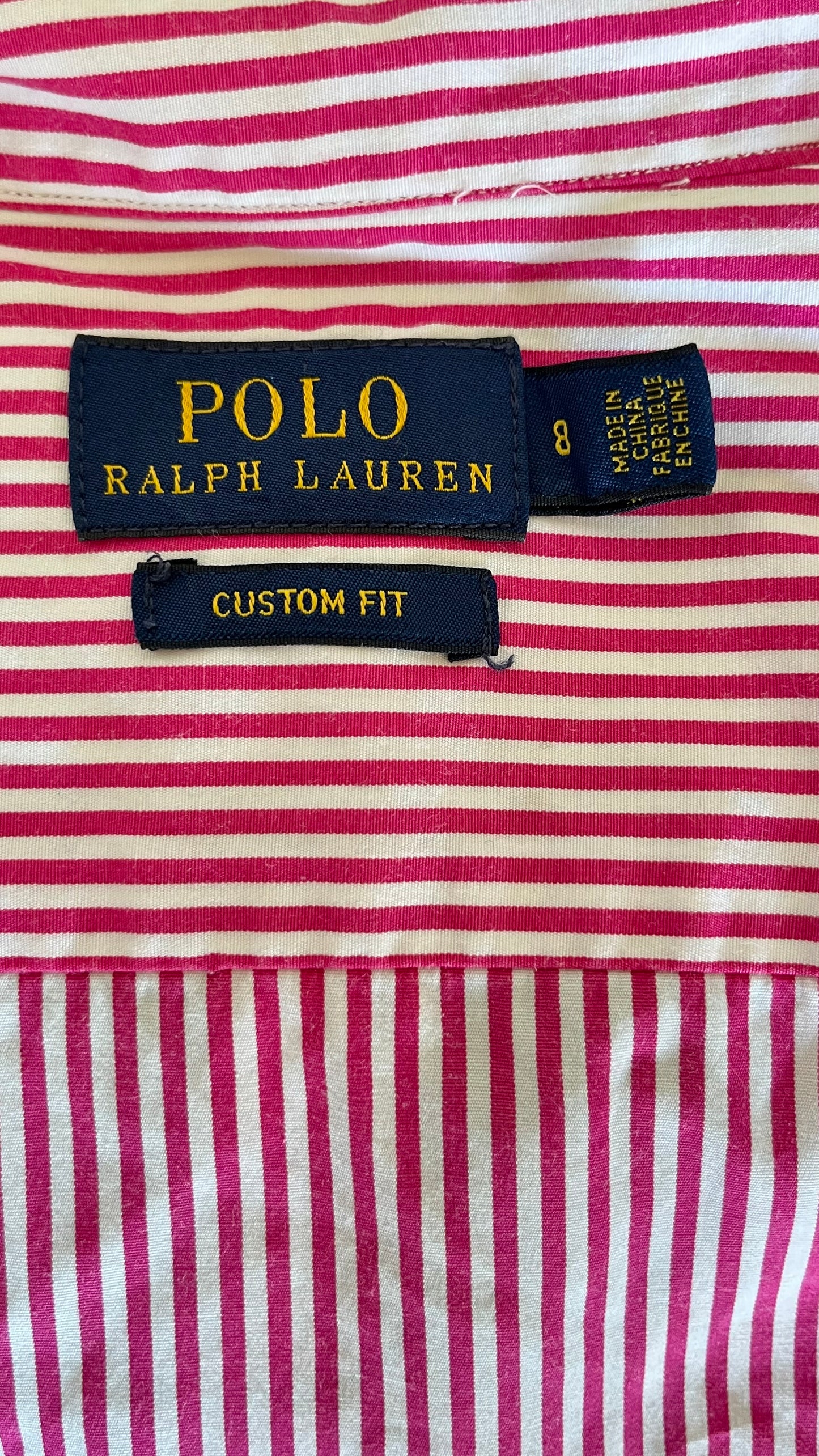Chemise à rayures roses Ralph Lauren - M