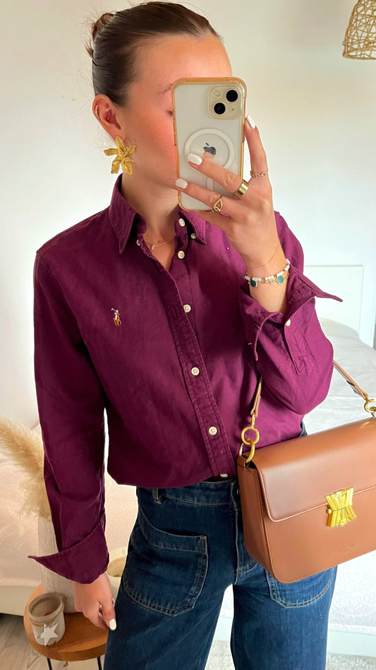 Chemise bordeaux Ralph Lauren - S