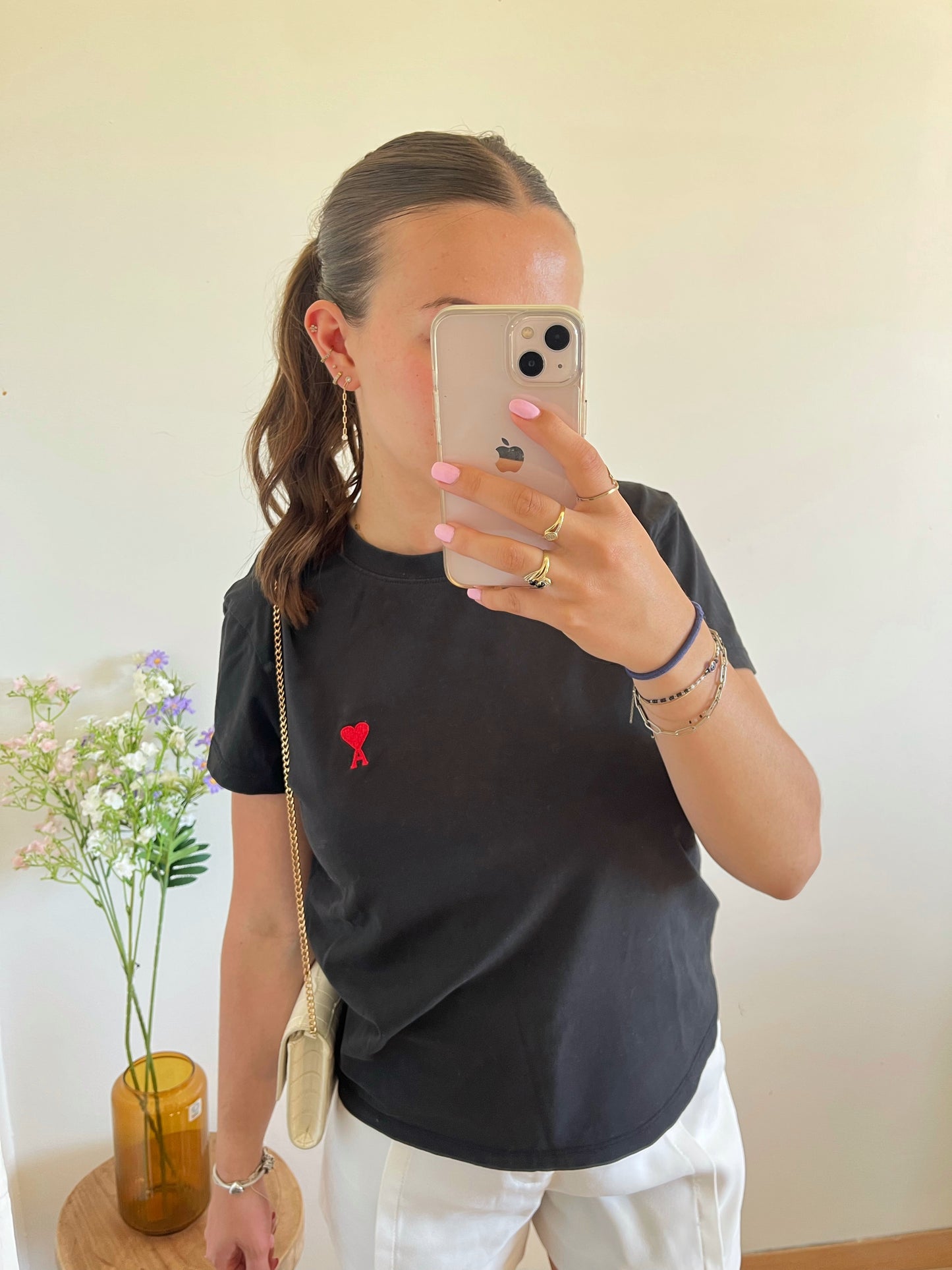 T-shirt noir Ami Paris - M