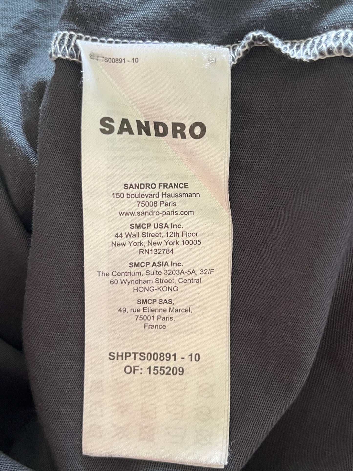 T-shirt noir Sandro - M/L