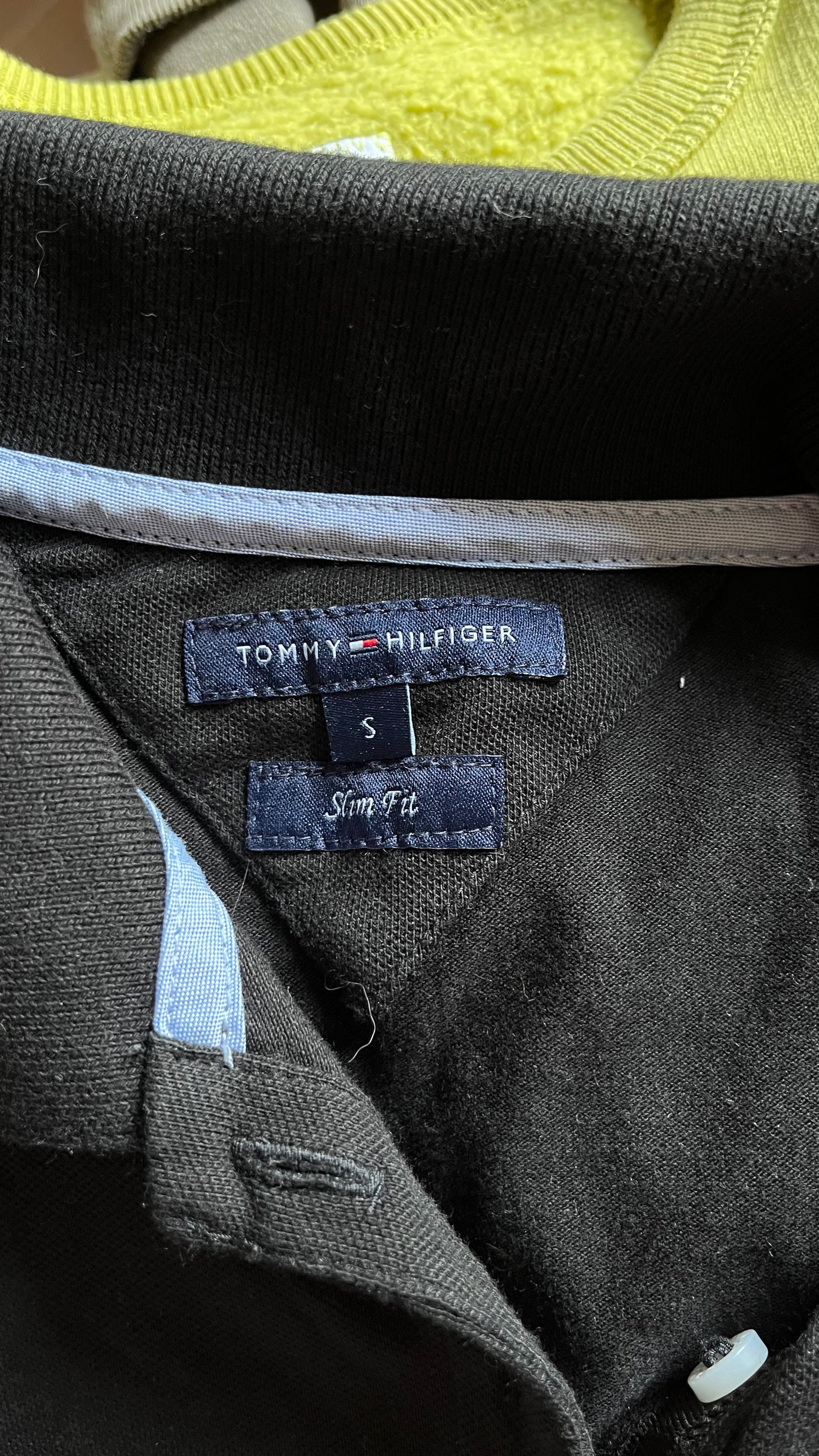 Polo noir Tommy Hilfiger - S
