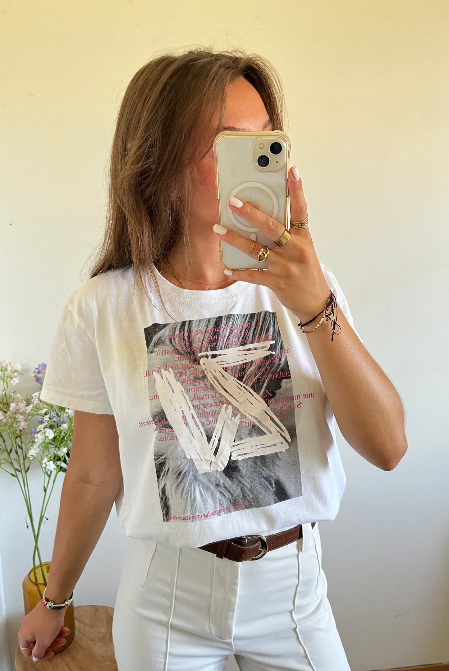 T-shirt manches courtes blanc Zadig & Voltaire - M