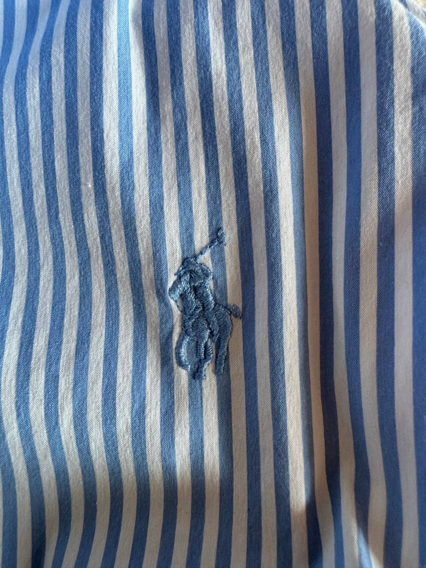 Chemise rayée bleu ciel Ralph Lauren - S