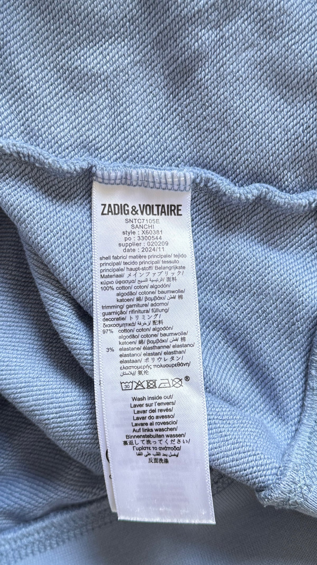 Sweat à capuche inscription dos Zadig & Voltaire - XS
