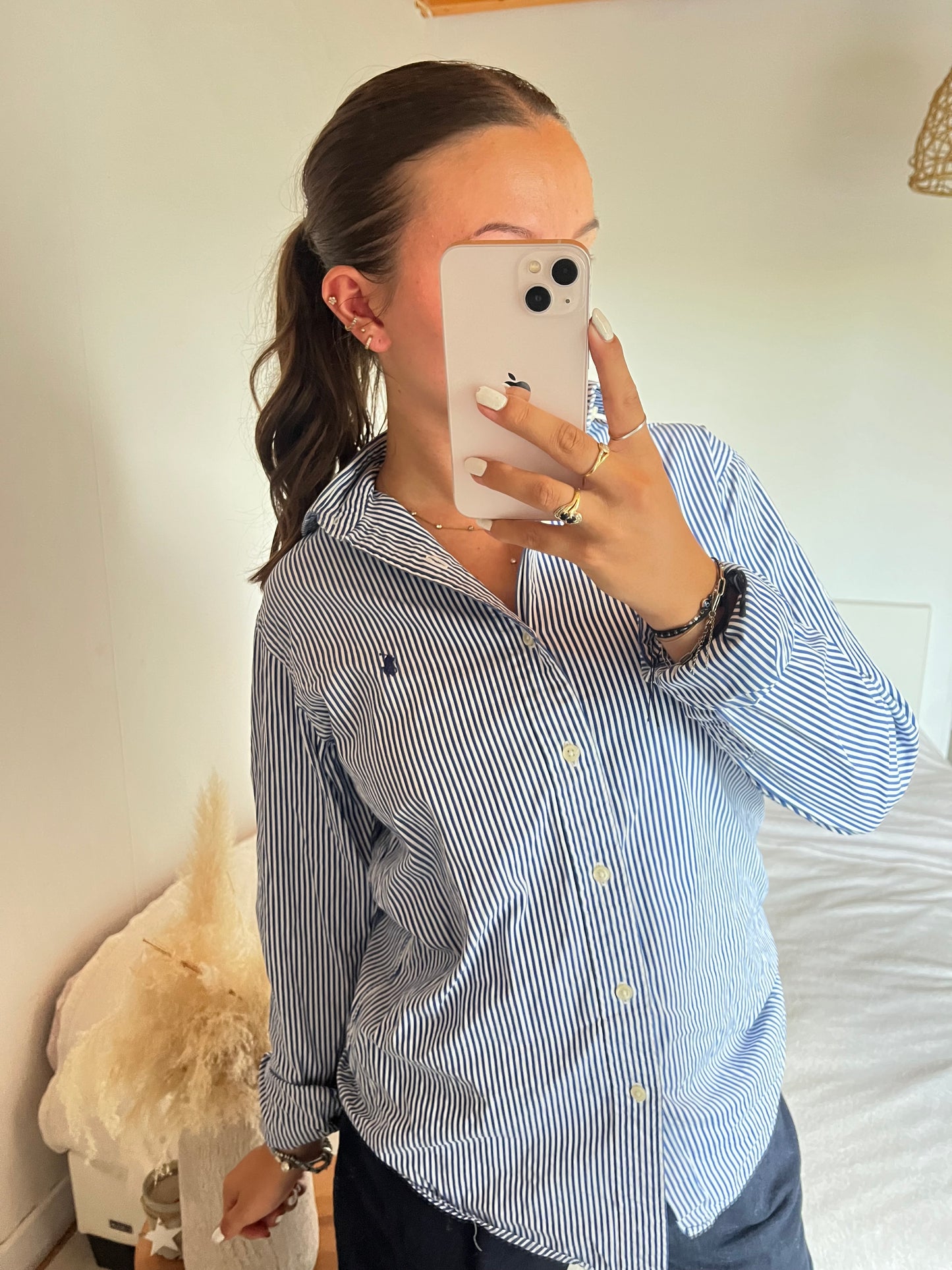Chemise à rayures bleues Ralph Lauren - S/M