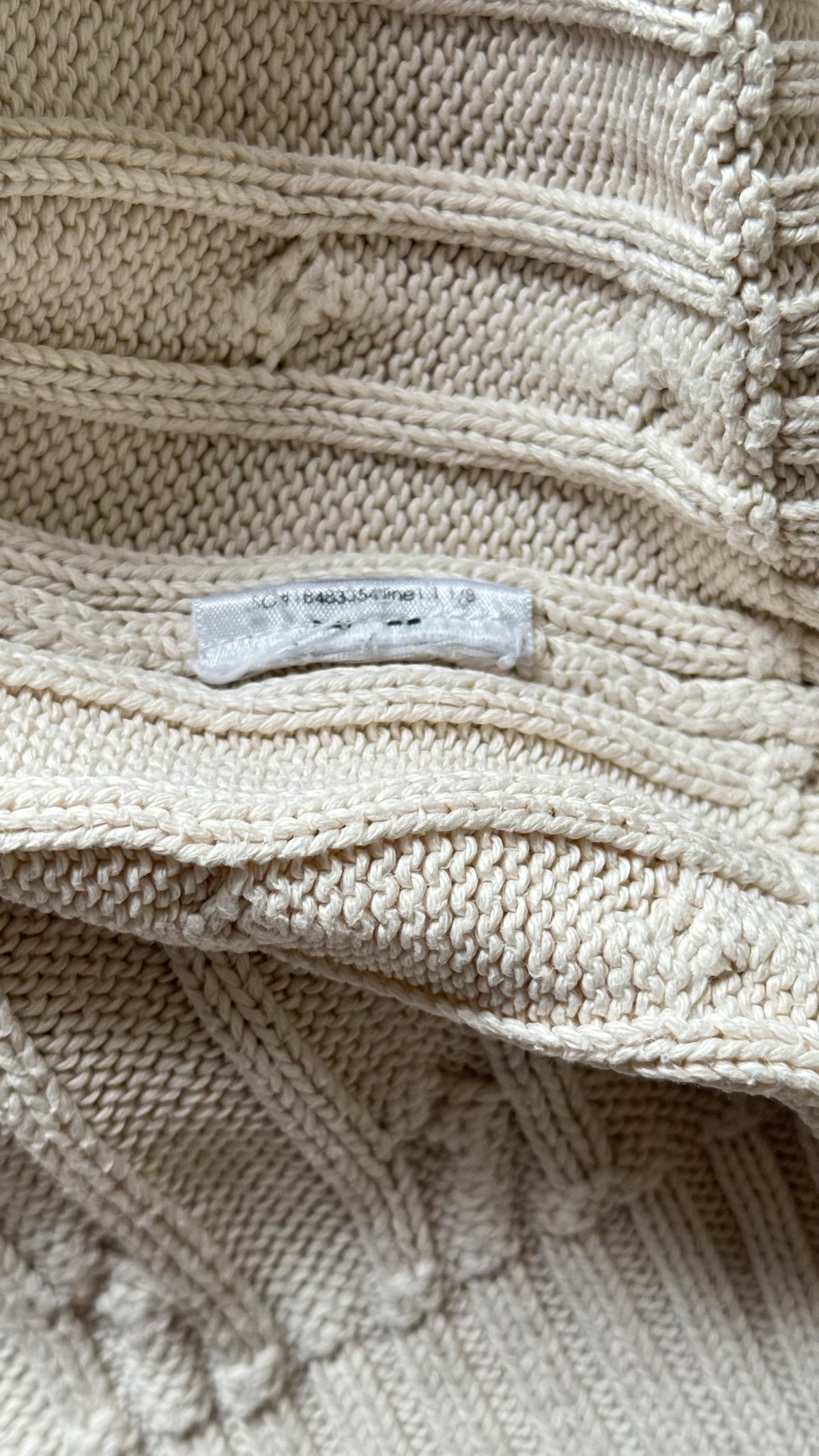 Pull torsadé crème Ralph Lauren - M