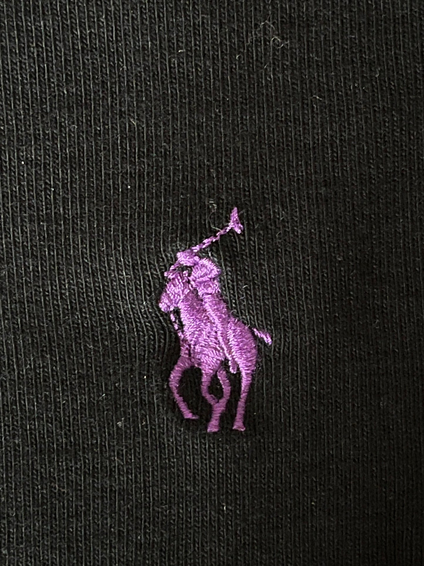 Pull col rond noir Ralph Lauren - S