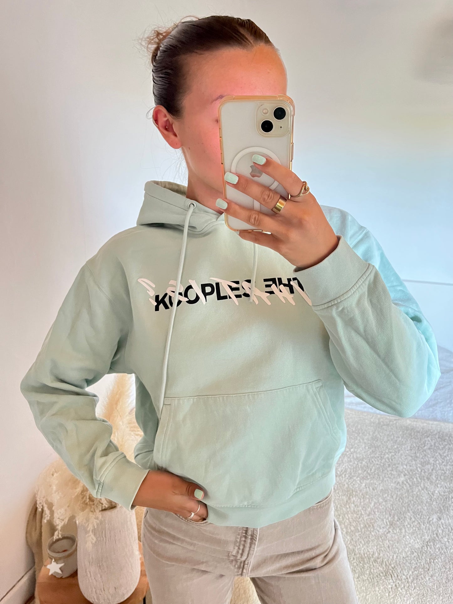 Sweat The Kooples vert menthe - XS
