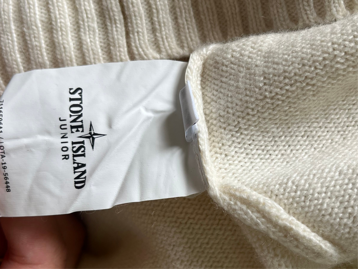 Pull blanc Stone Island - XS