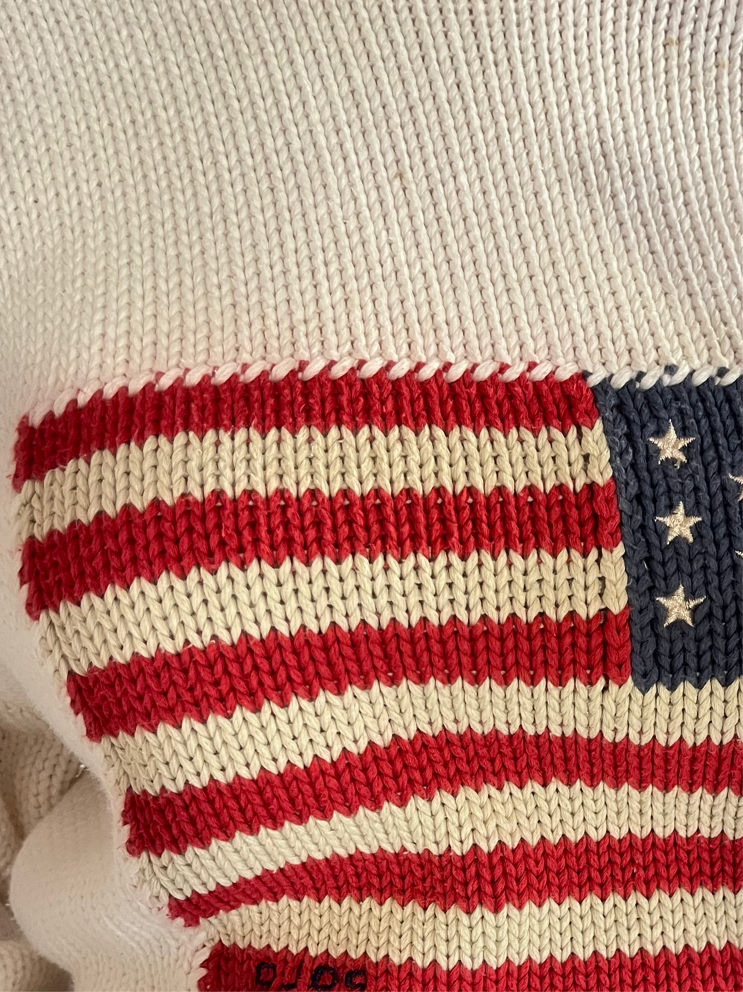 Pull American Flag blanc - M/L