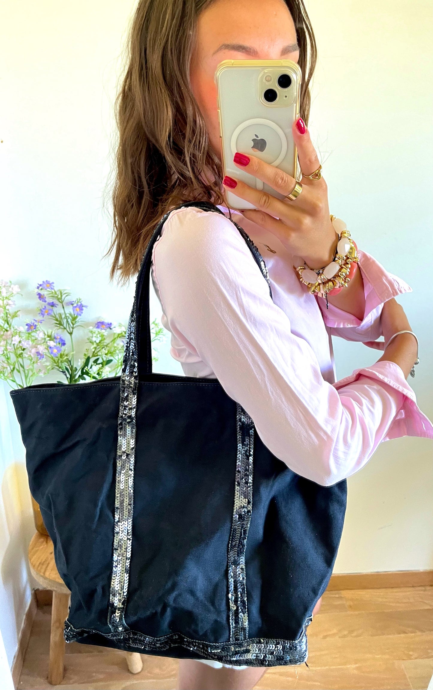 Grand sac cabas Vanessa Bruno noir