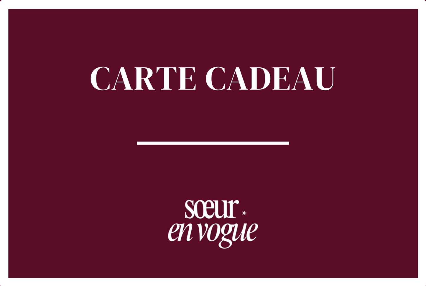Carte Cadeaux.