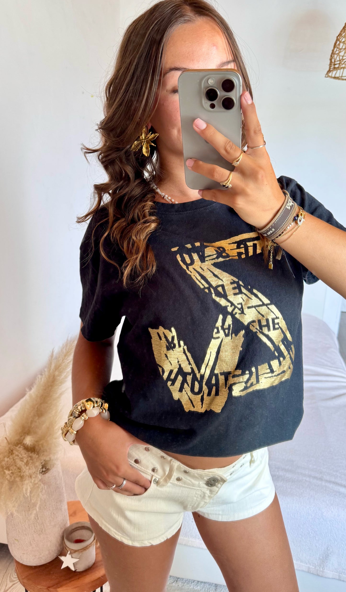 T-shirt doré Zadig & Voltaire - M/L