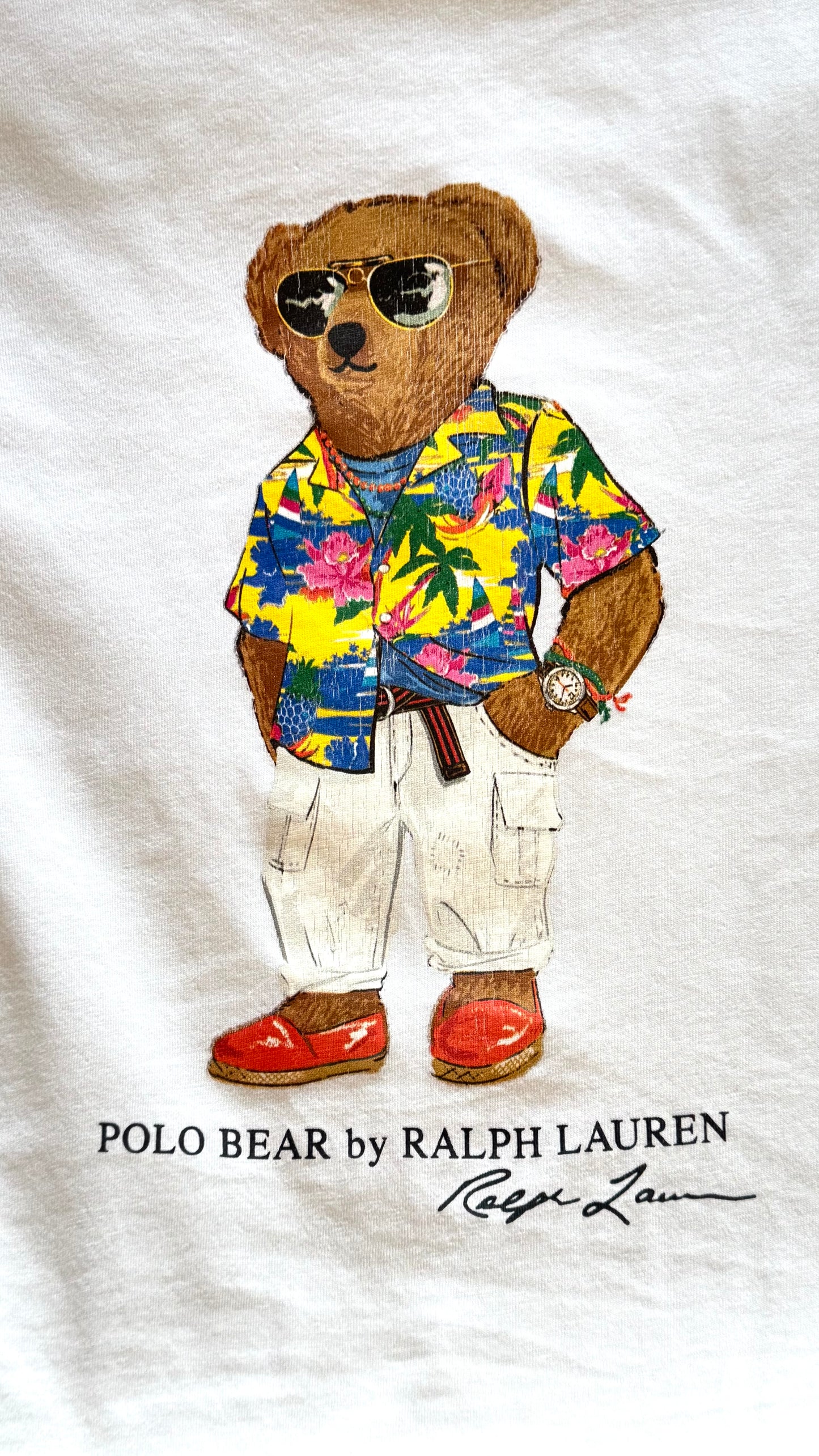 T-shirt nounours blanc Ralph Lauren - S