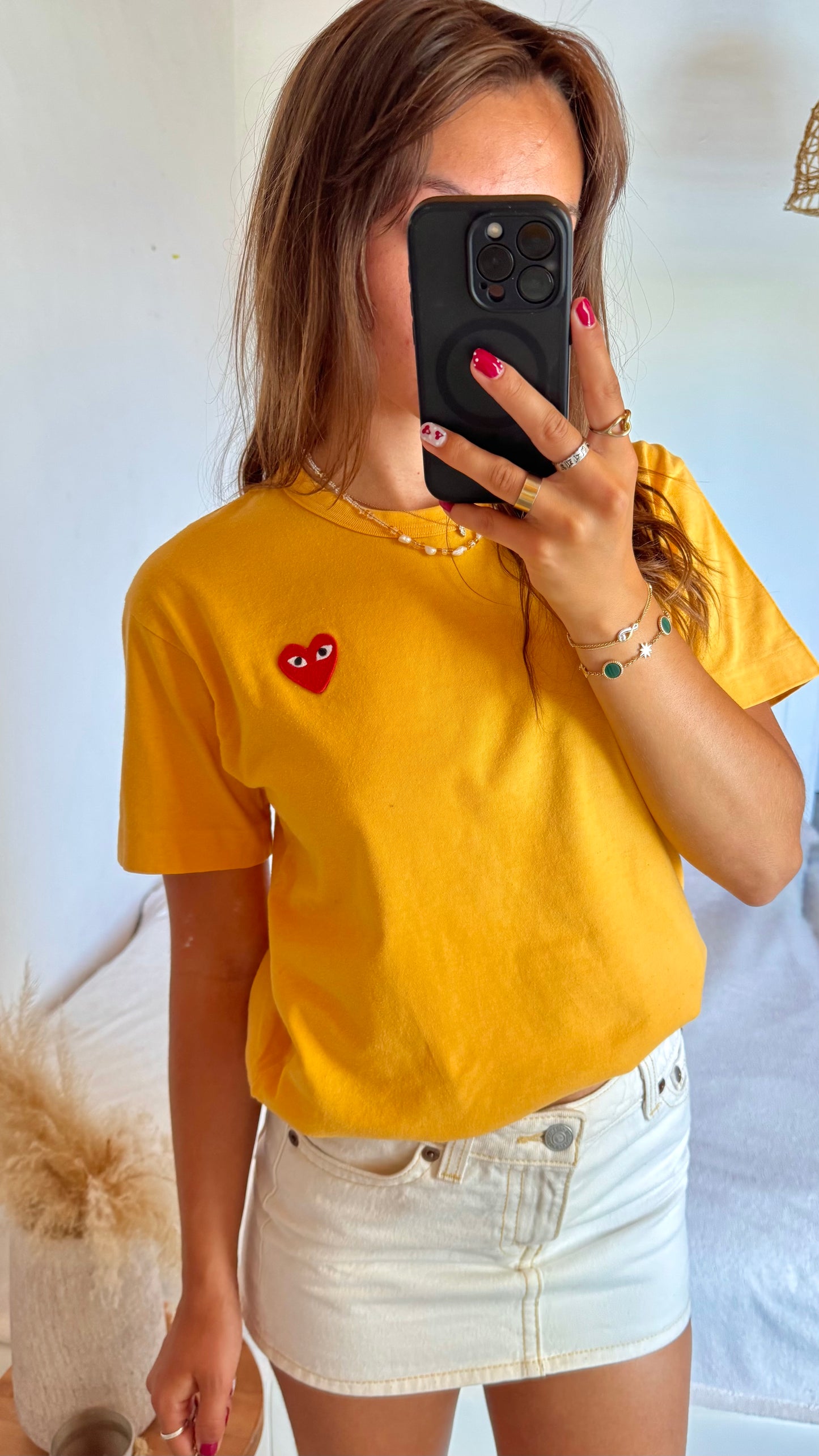 T-shirt jaune Comme des garçons - S