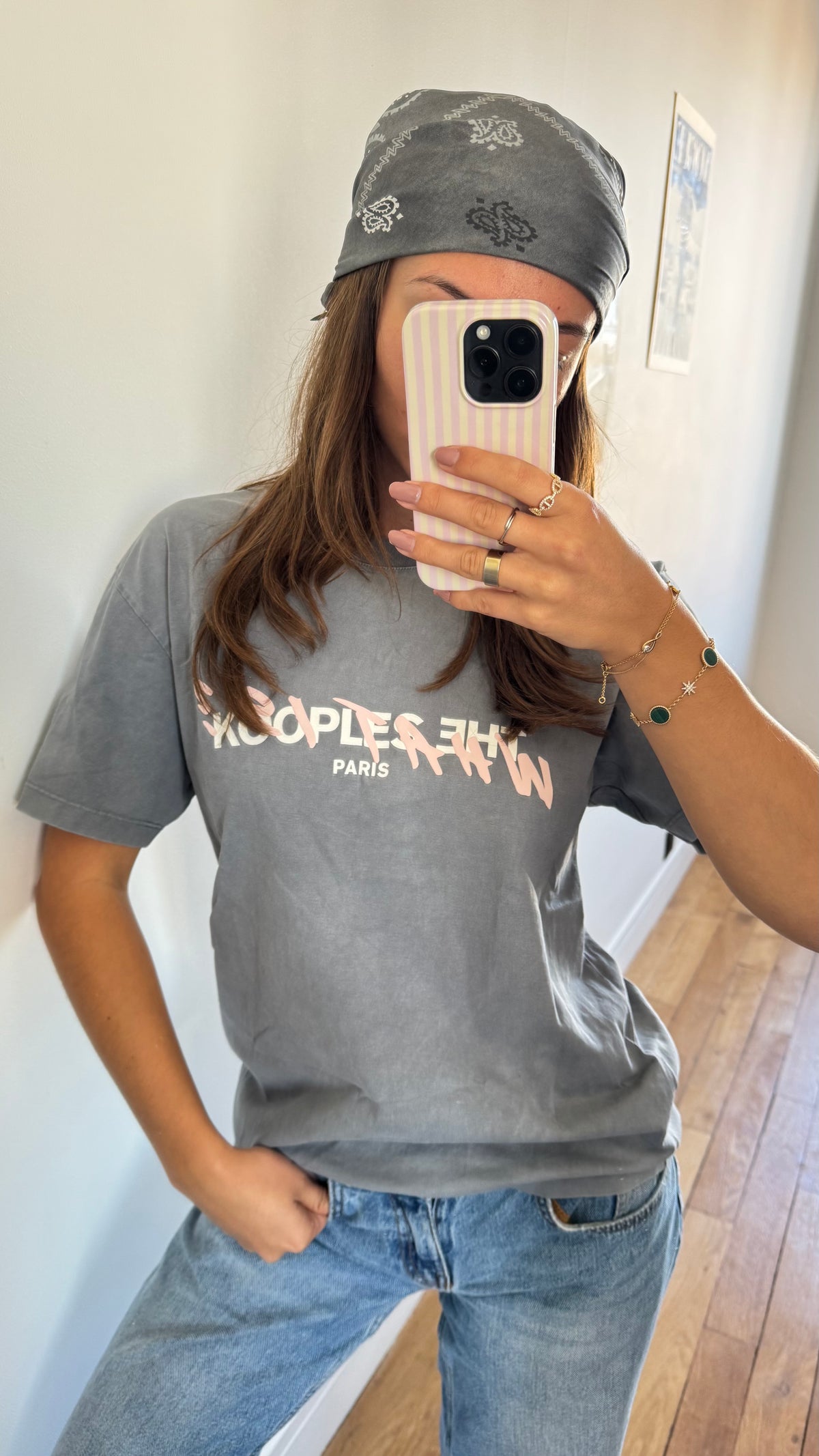 T-shirt gris The Kooples - S