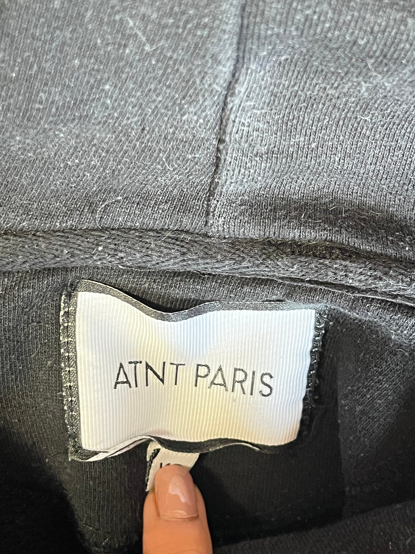 Sweat à capuche noir ATNT Paris - S/M