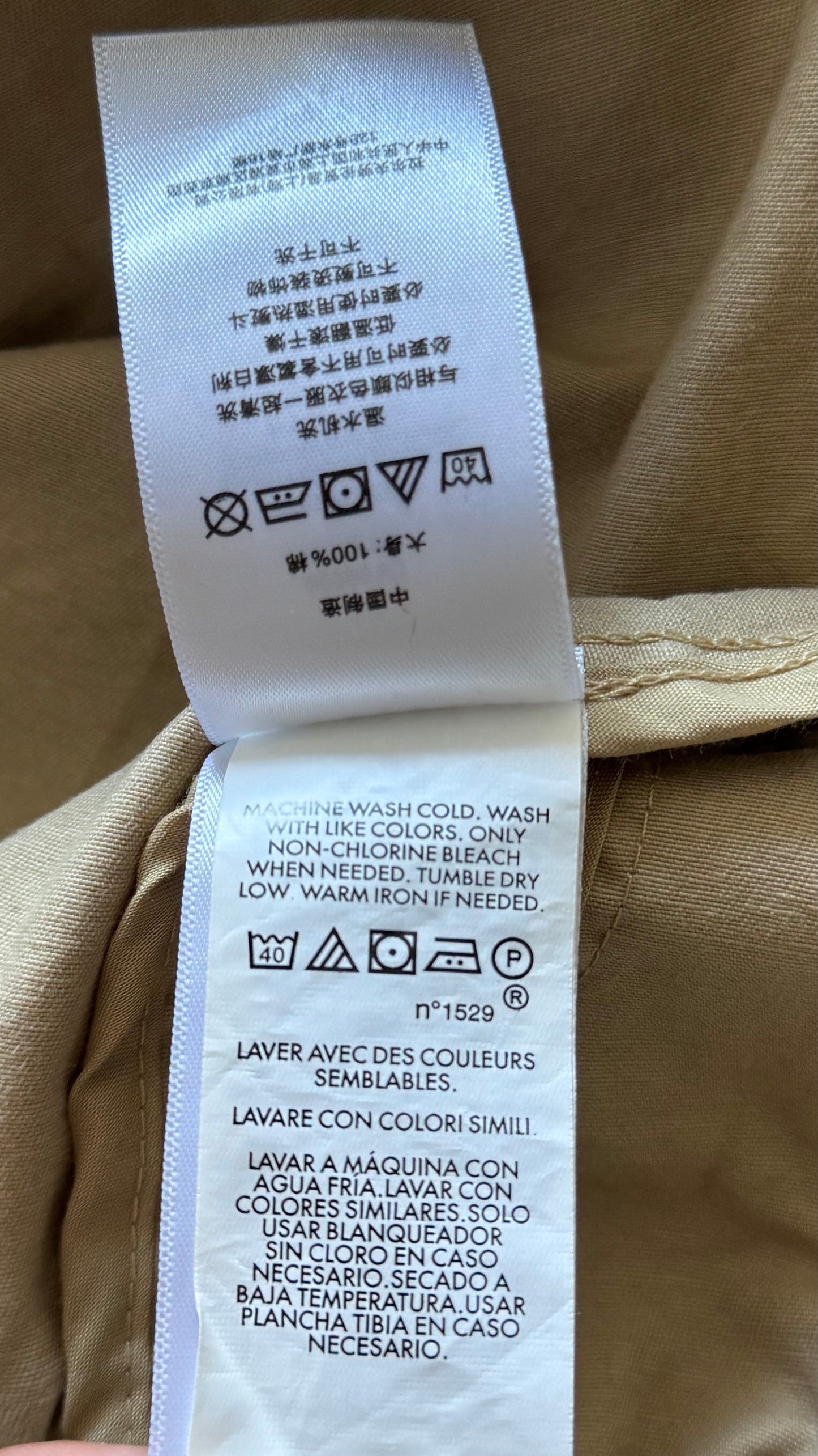Veste en toile de coton beige Ralph Lauren - S