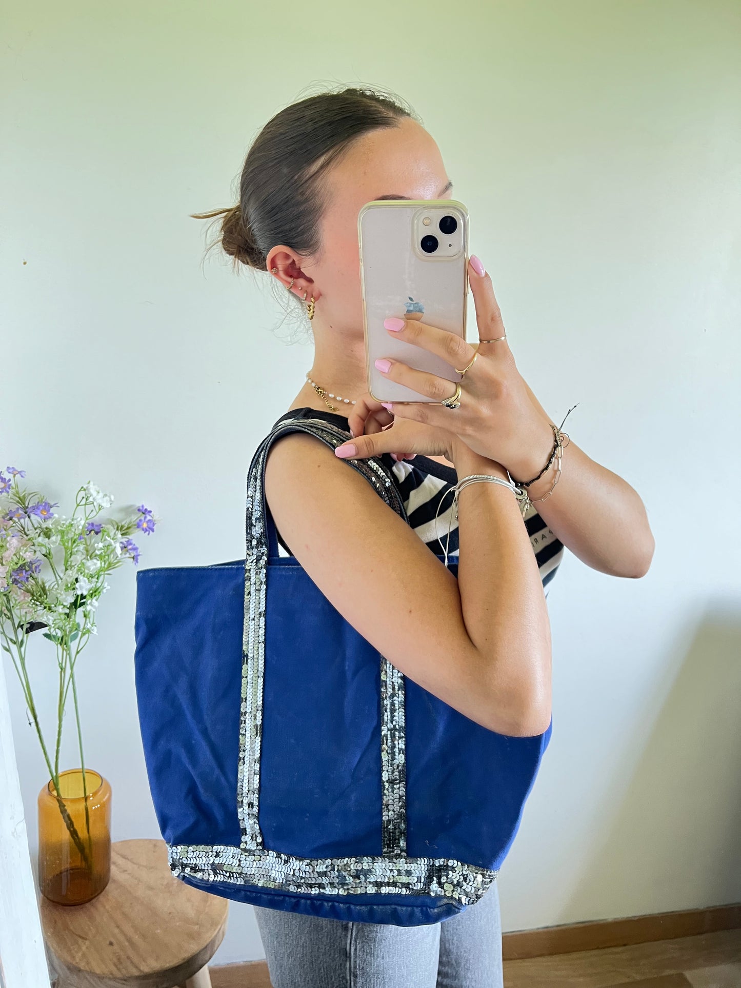 Sac cabas bleu électrique Vanessa Bruno