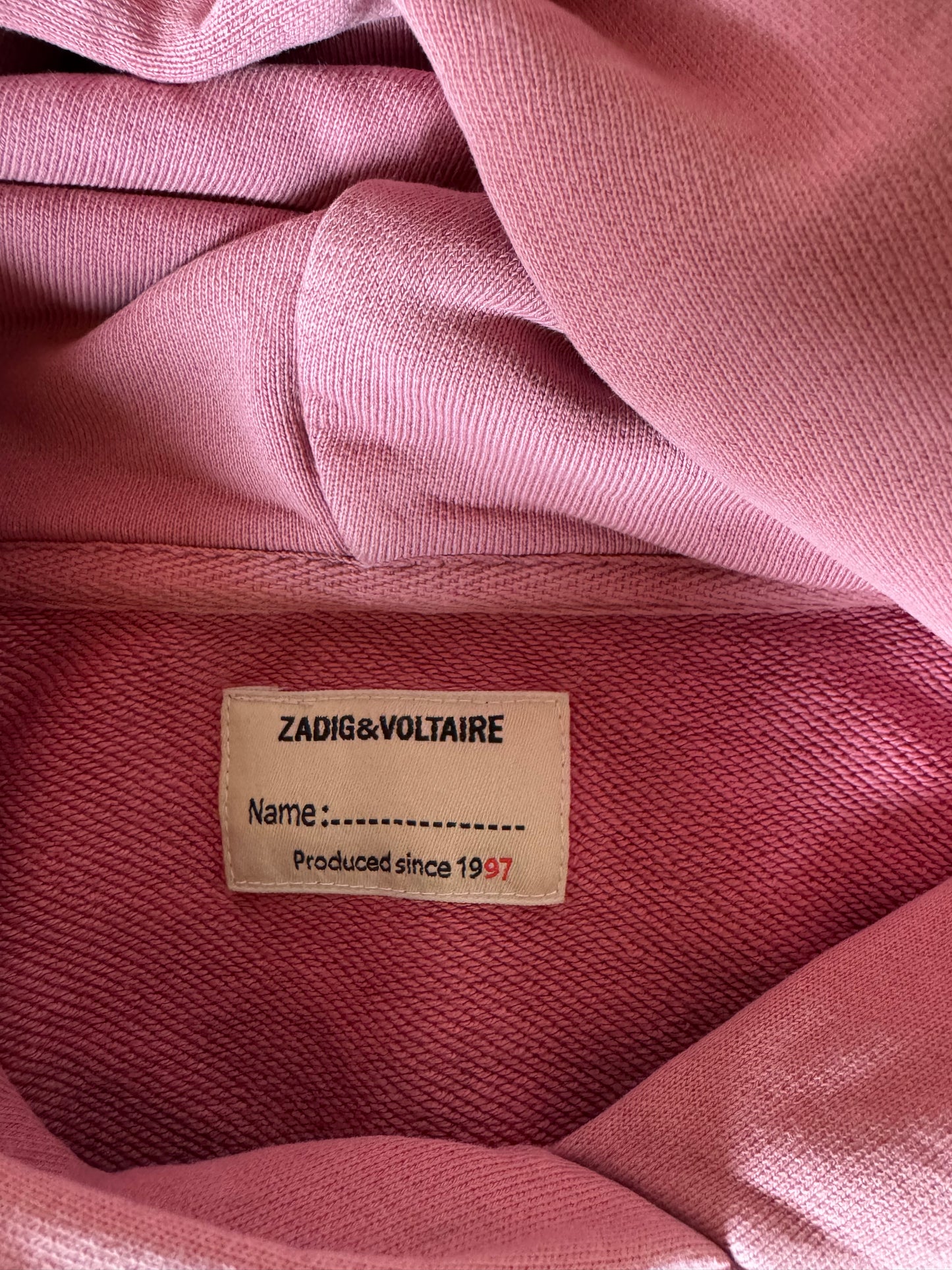 Sweat à capuche rose Zadig & Voltaire - XS