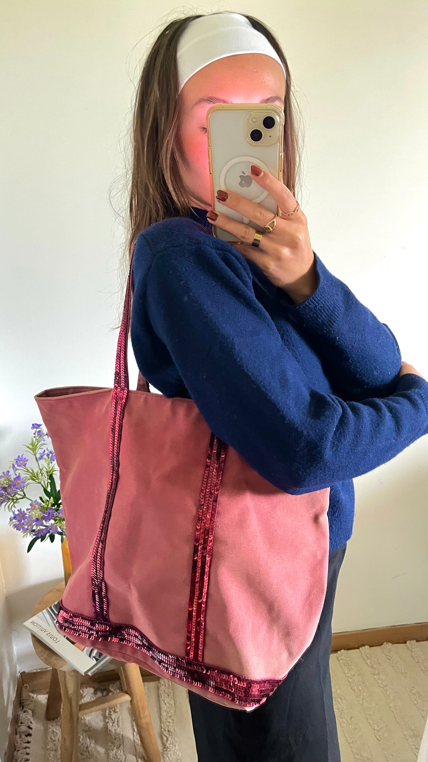 Sac cabas bordeaux Vanessa Bruno - L