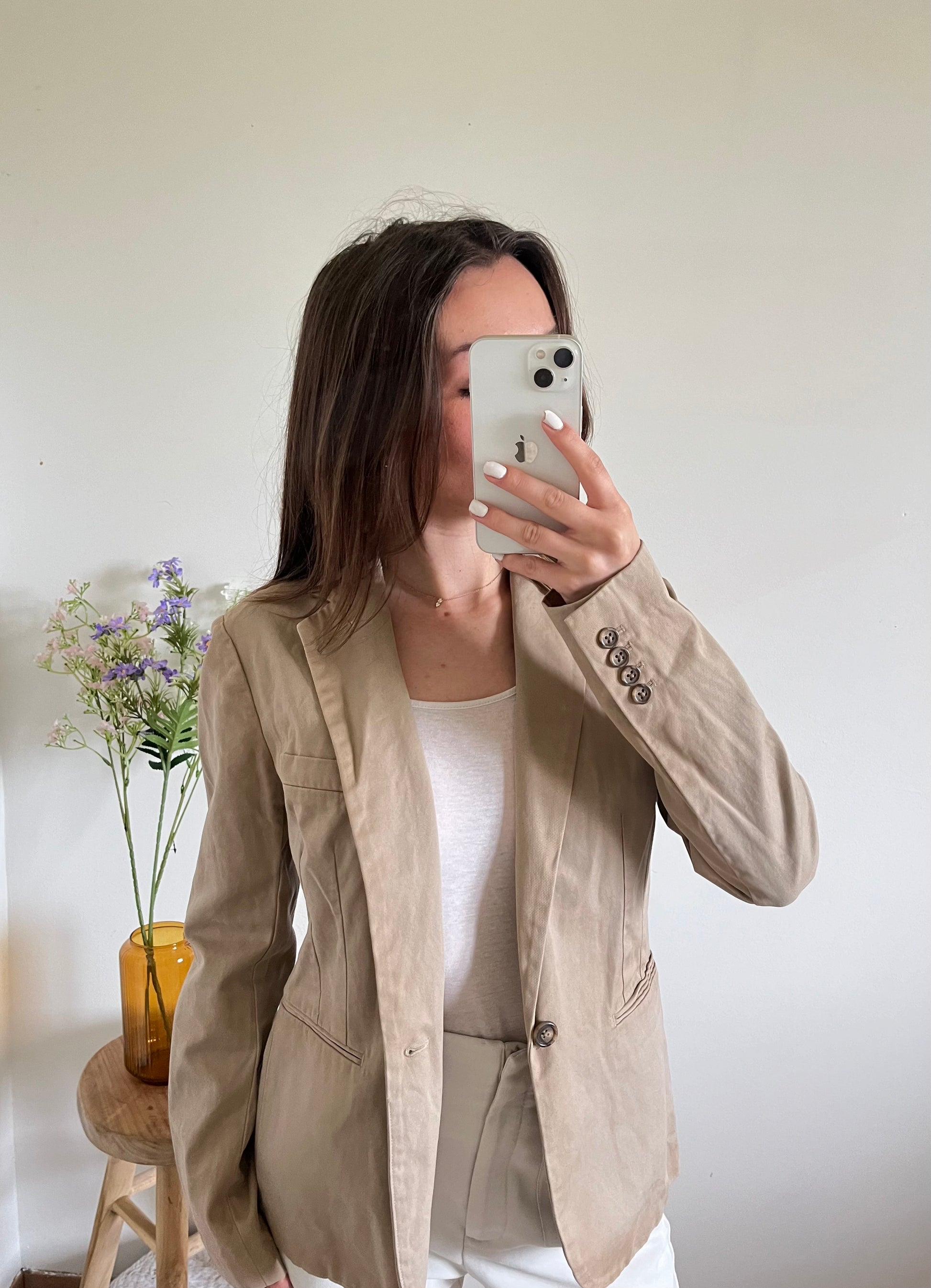 Blazer beige cintré Ralph Lauren - S.