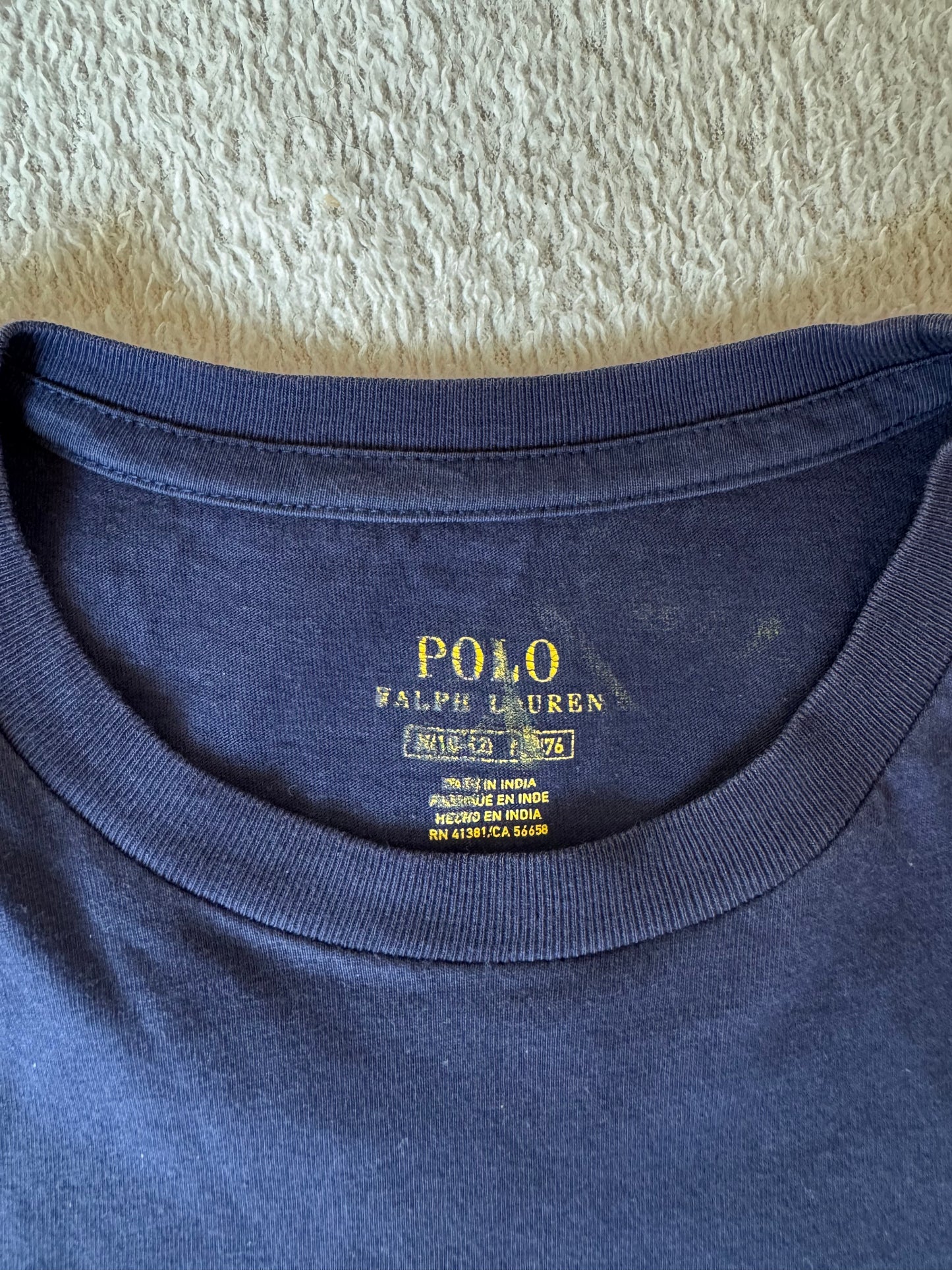 T-shirt col rond marine Ralph Lauren - S