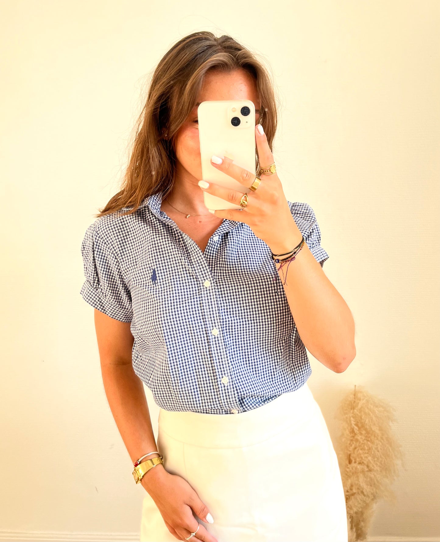 Chemise Ralph Lauren Vichy manches courtes - S