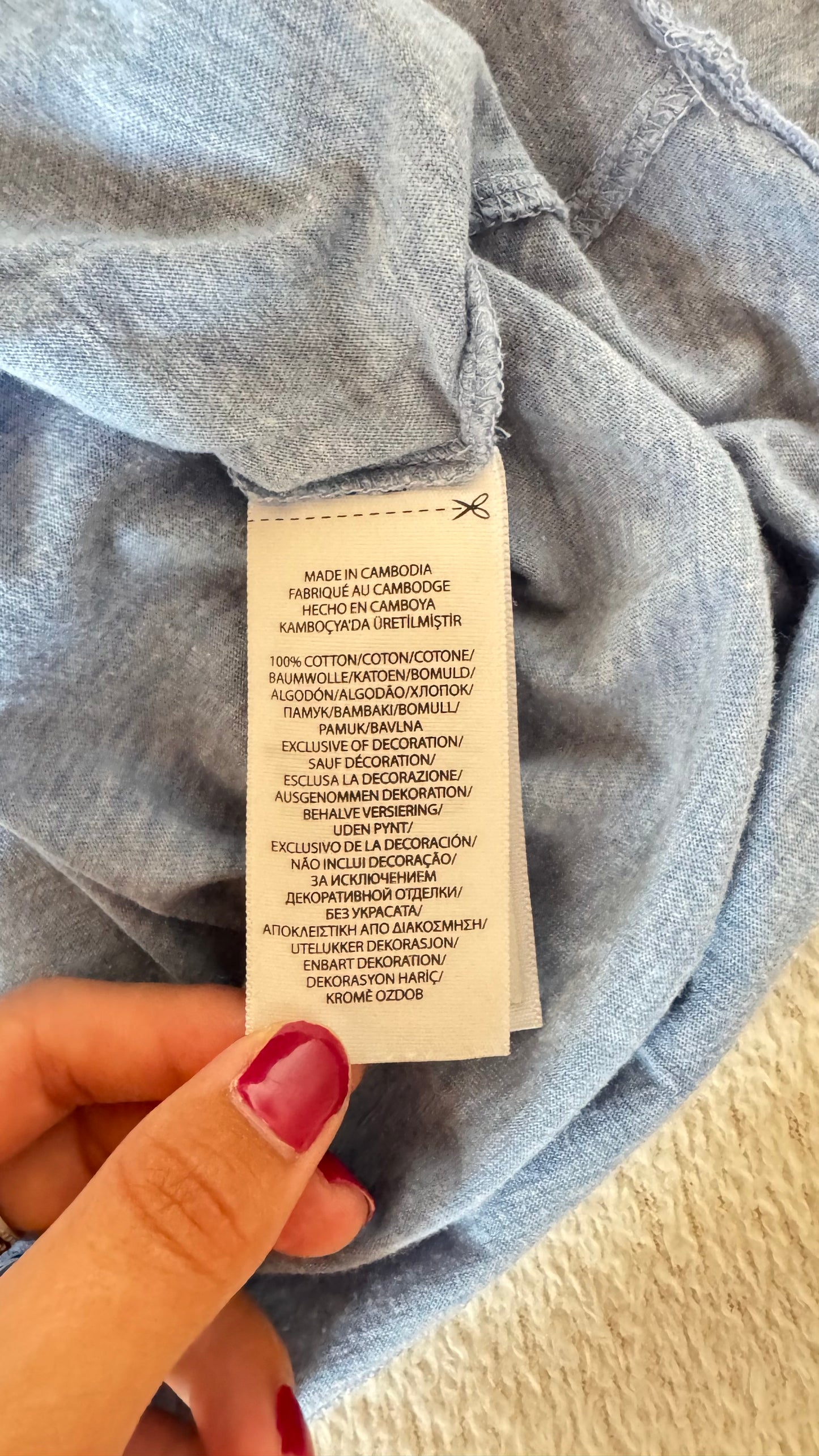 T-shirt bleu ciel Ralph Lauren - S