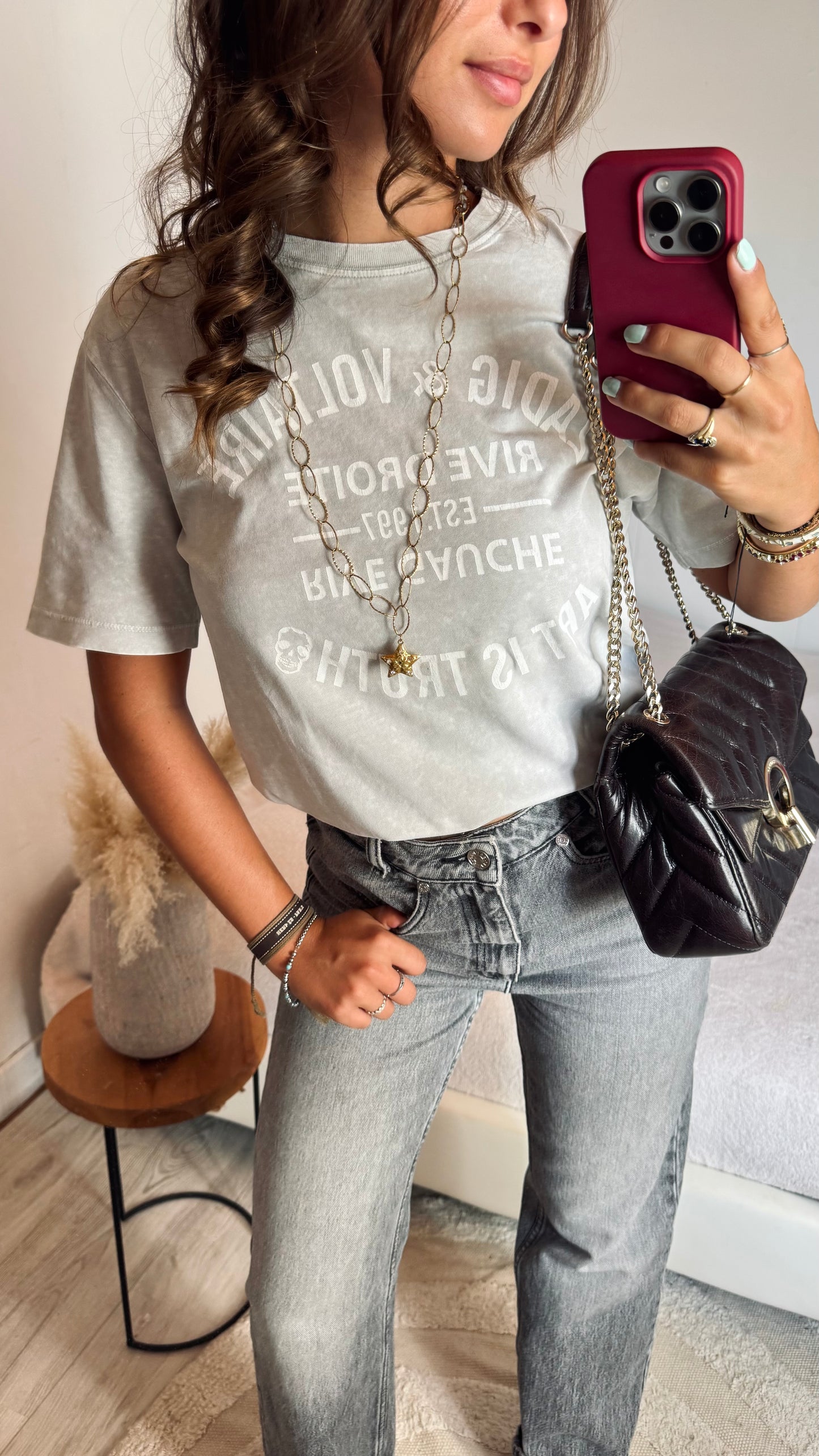 T-shirt gris Zadig & Voltaire - M