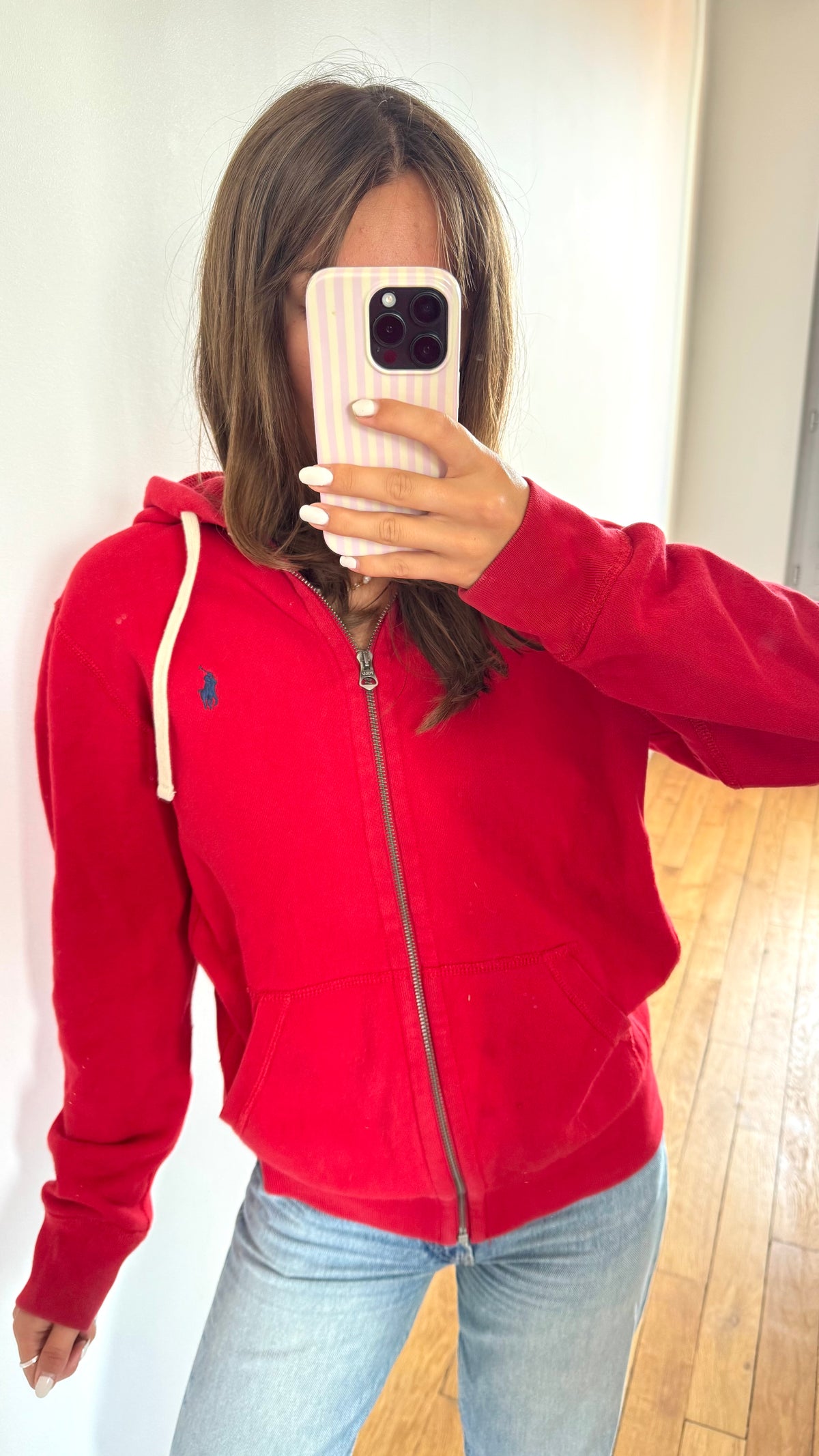 Veste à capuche rouge Ralph Lauren - S homme / M femme