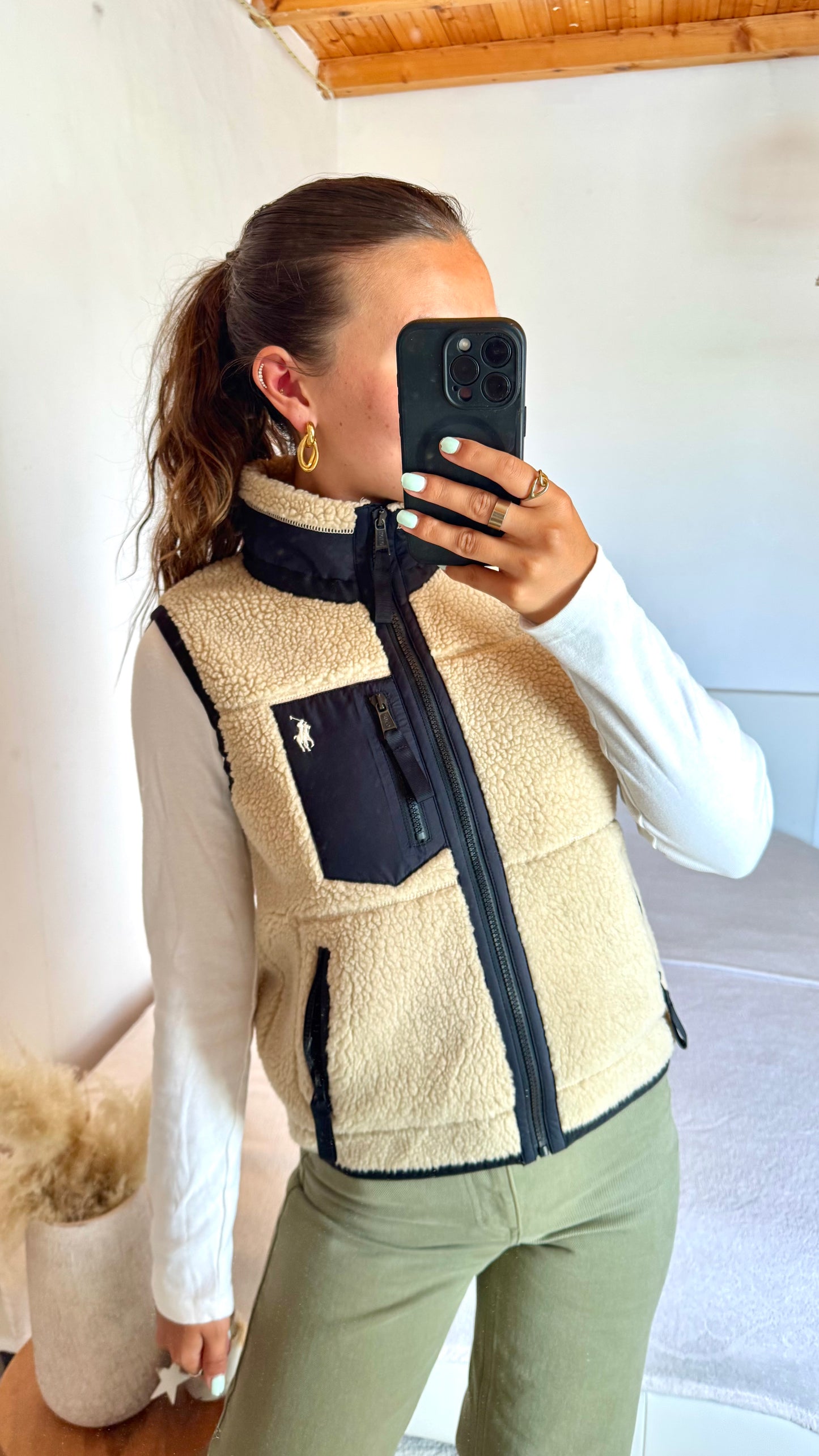 Veste sans manches moumoute Ralph Lauren - S