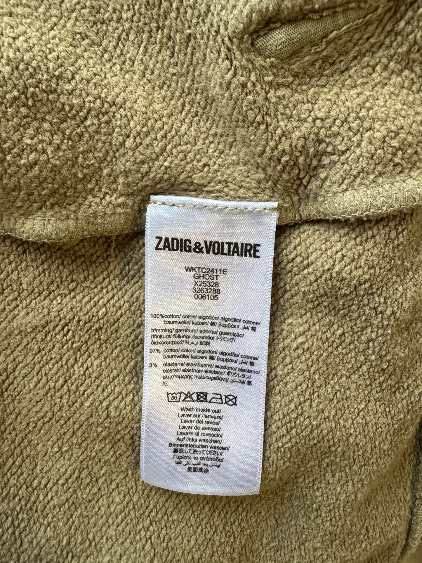 Veste à capuche kaki Zadig & Voltaire - XS