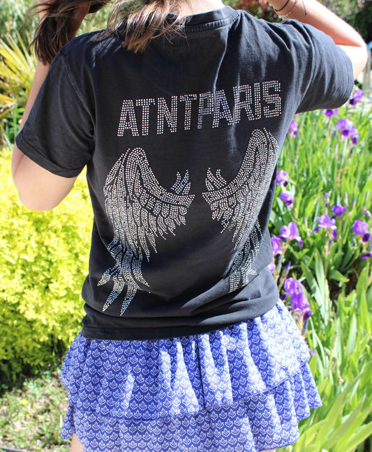 T-shirt noir ailes d’ange ATNT PARIS - XS