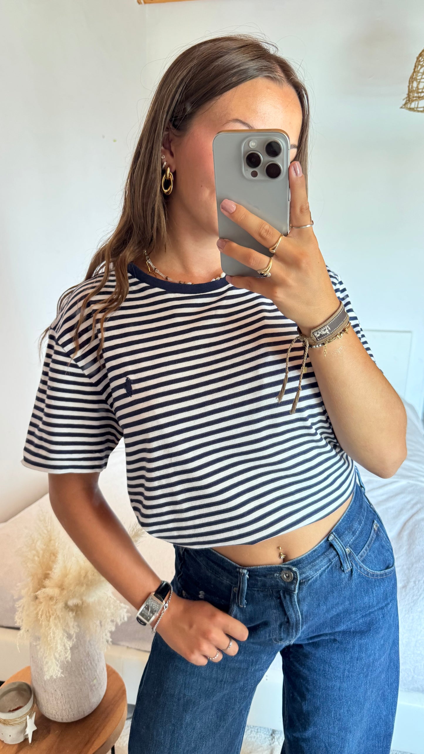T-shirt marinière Ralph Lauren - S homme - M/L femme