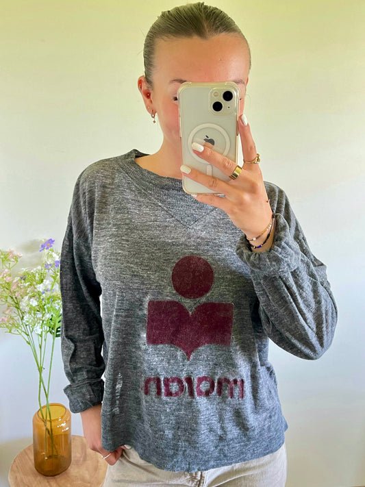 T-shirt manche longue gris Isabel Marant - M