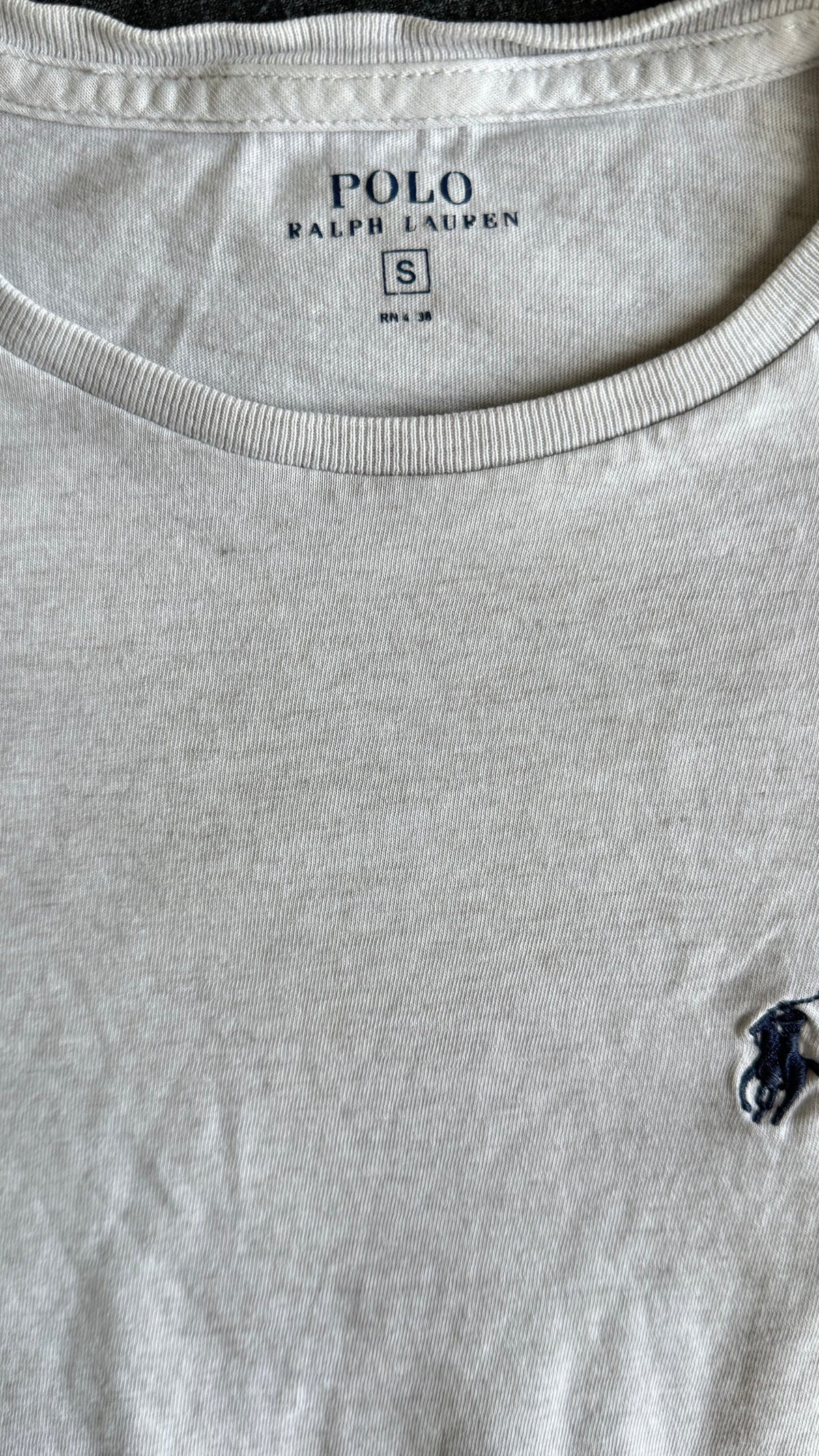 T-shirt col rond gris clair Ralph Lauren - S