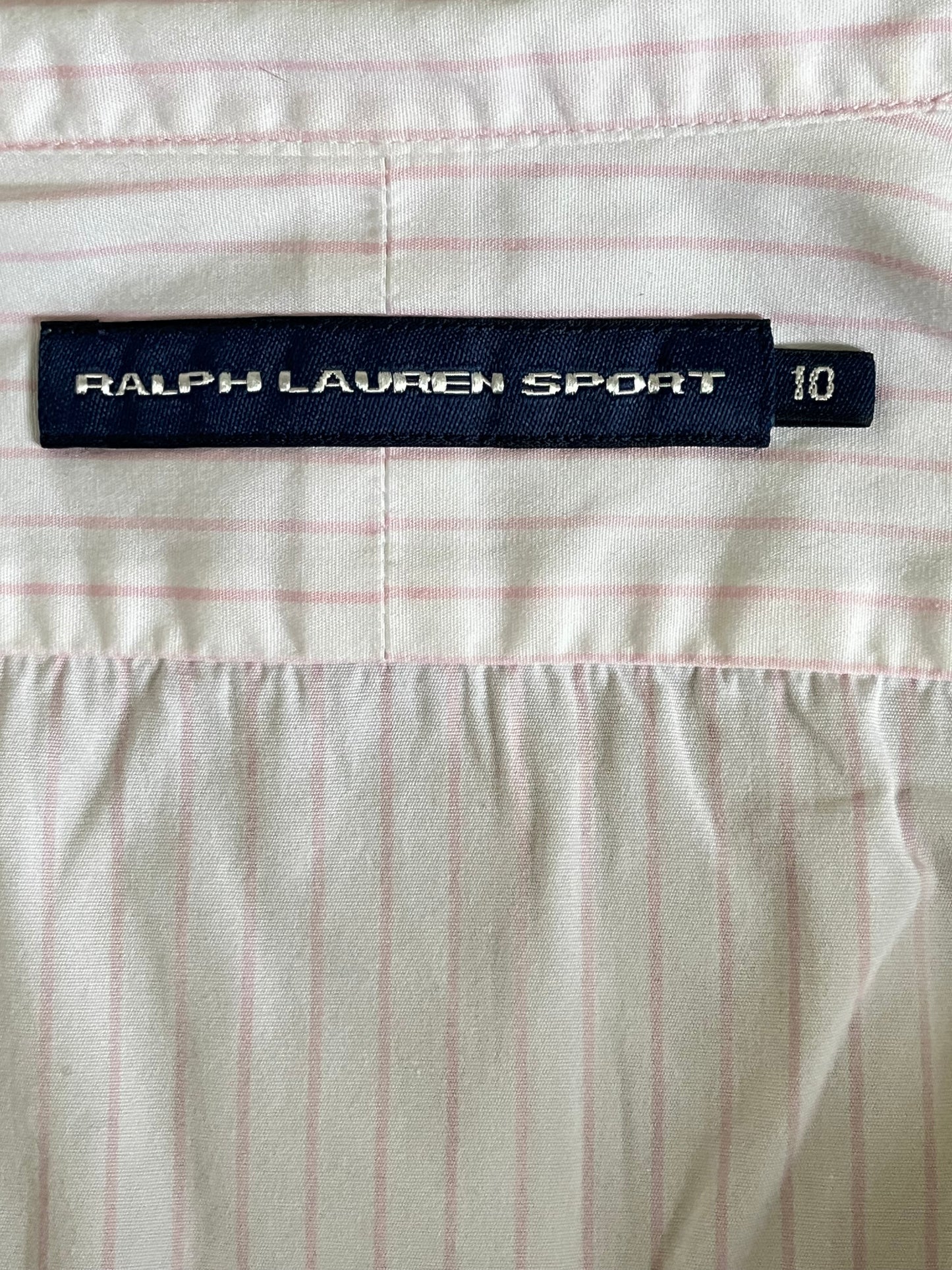 Chemise rayée rose pastel Ralph Lauren - S
