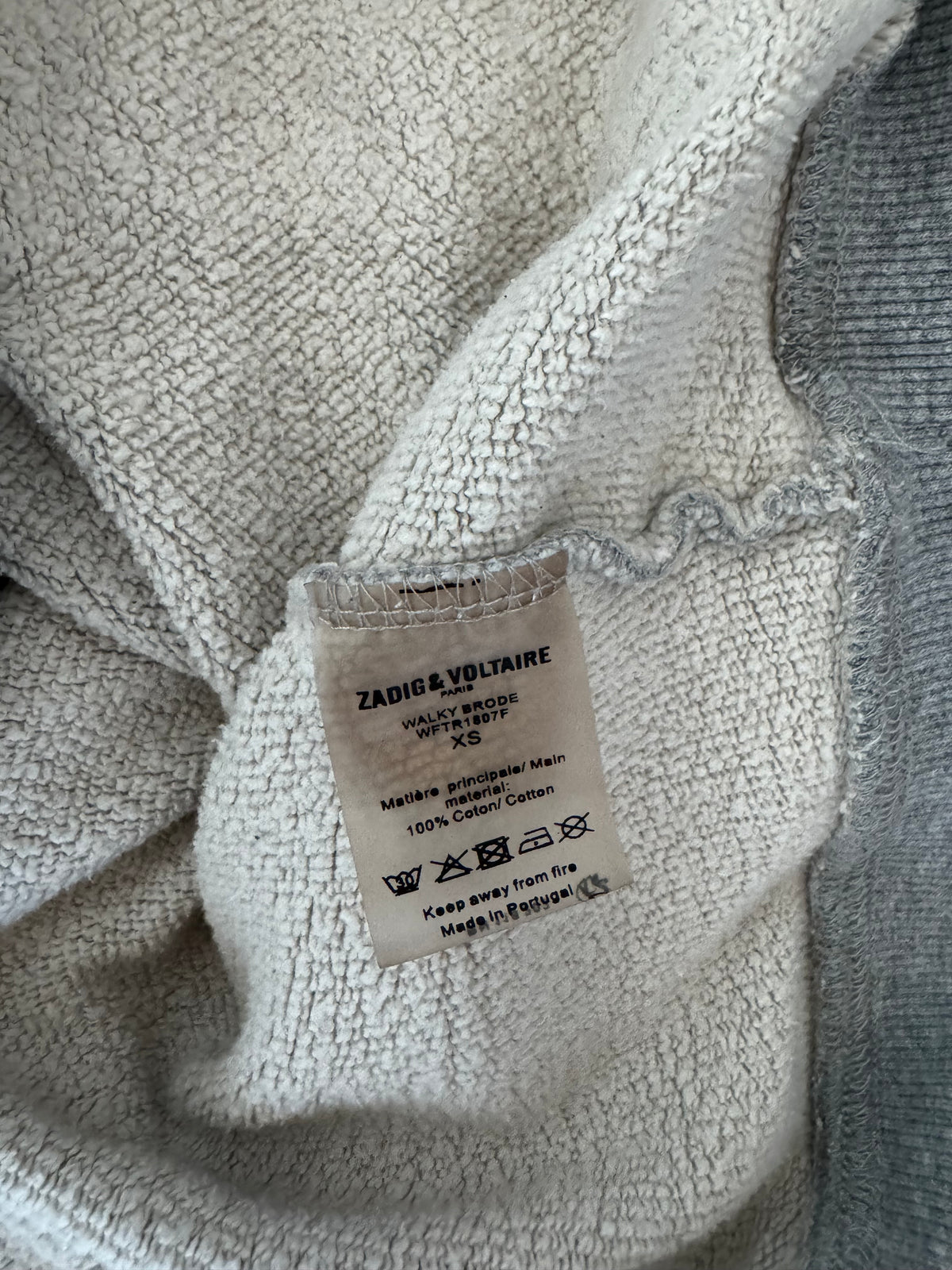 Sweat à capuche gris Zadig & Voltaire - S