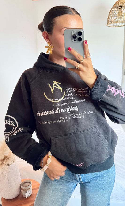 Sweat à capuche noir Zadig & Voltaire - M