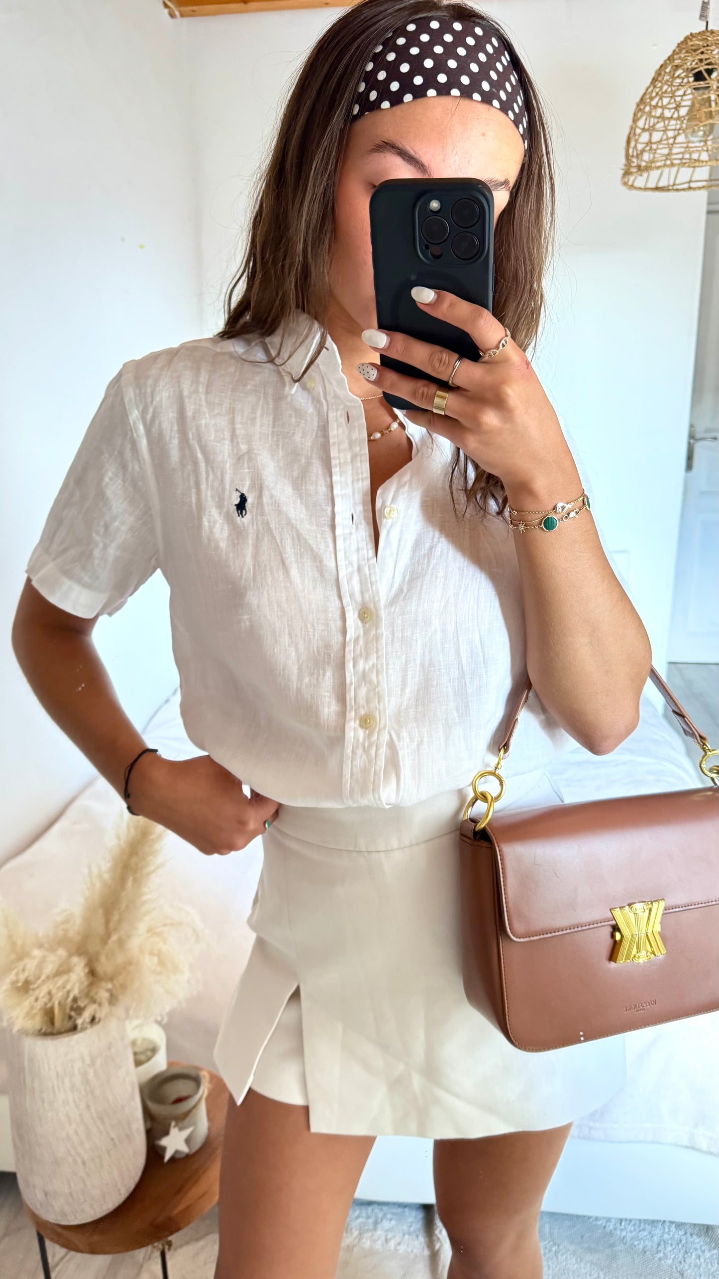 Chemise blanche en lin Ralph Lauren - S