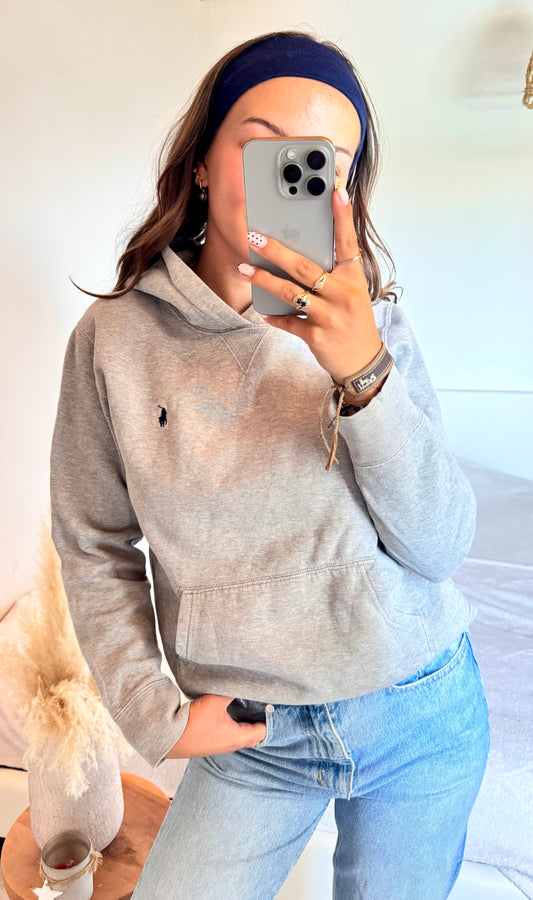 Sweat à capuche gris Ralph Lauren - S