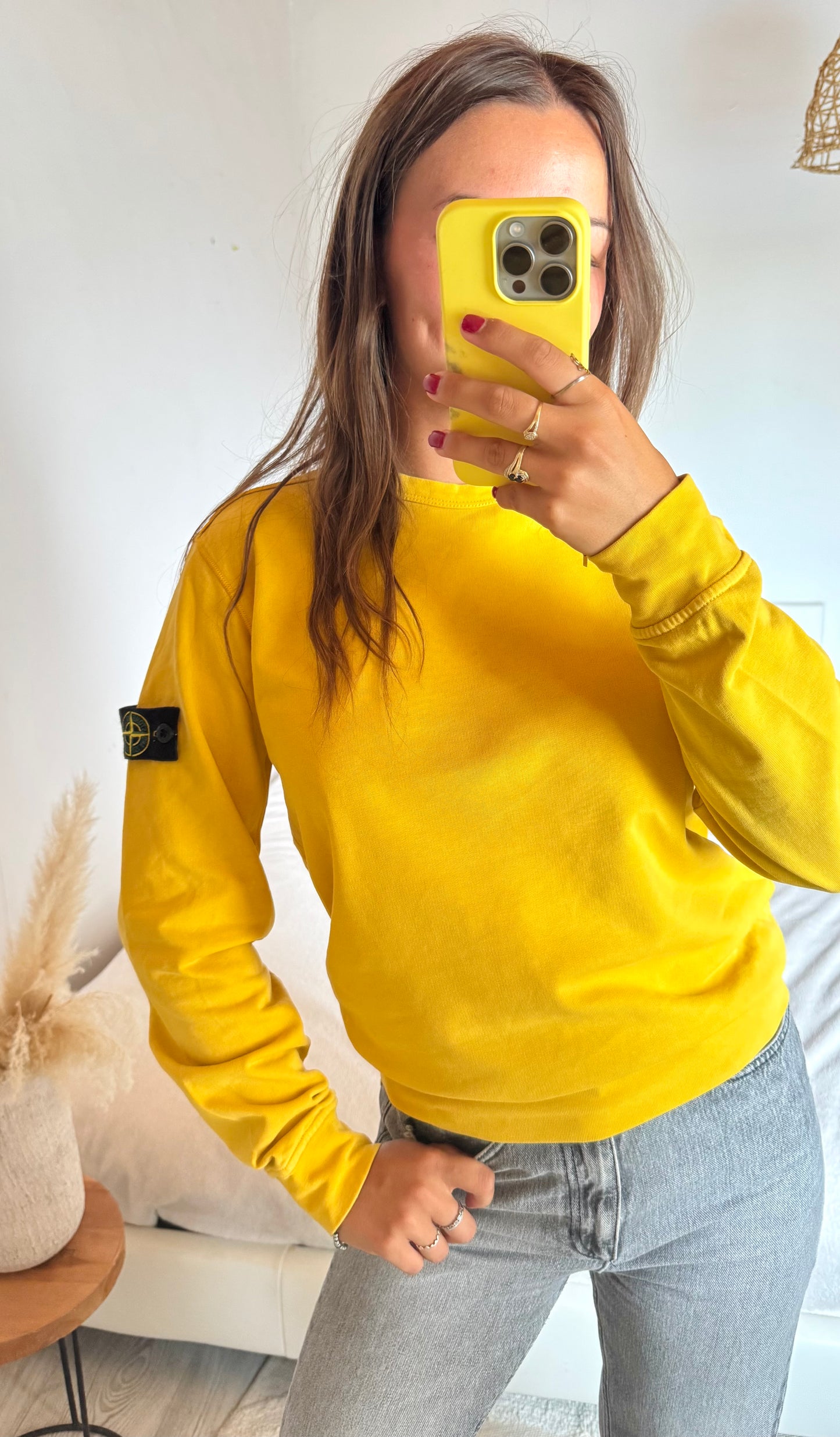 Pull jaune Stone Island - S