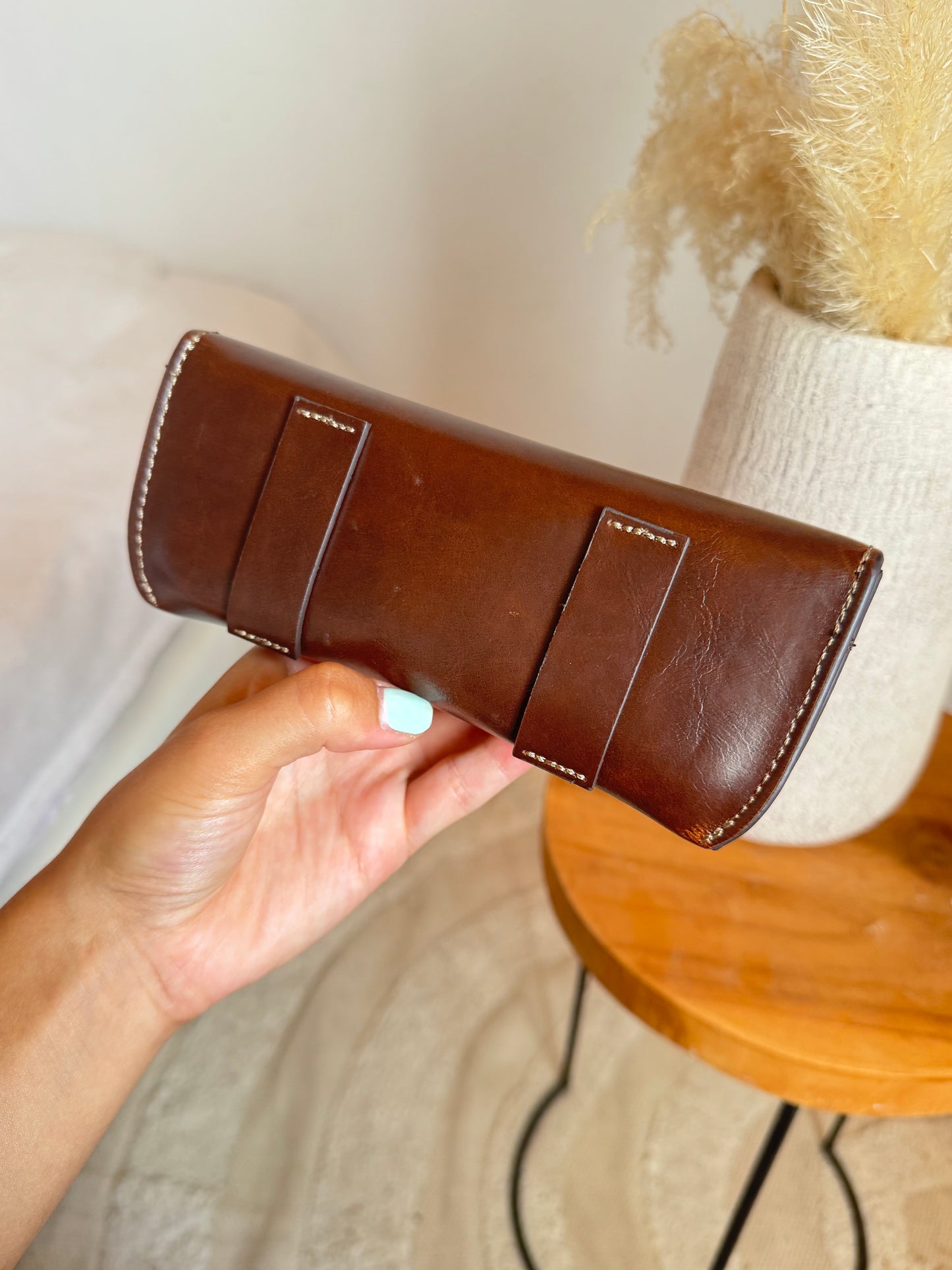 Étui à lunette en cuir Ralph Lauren