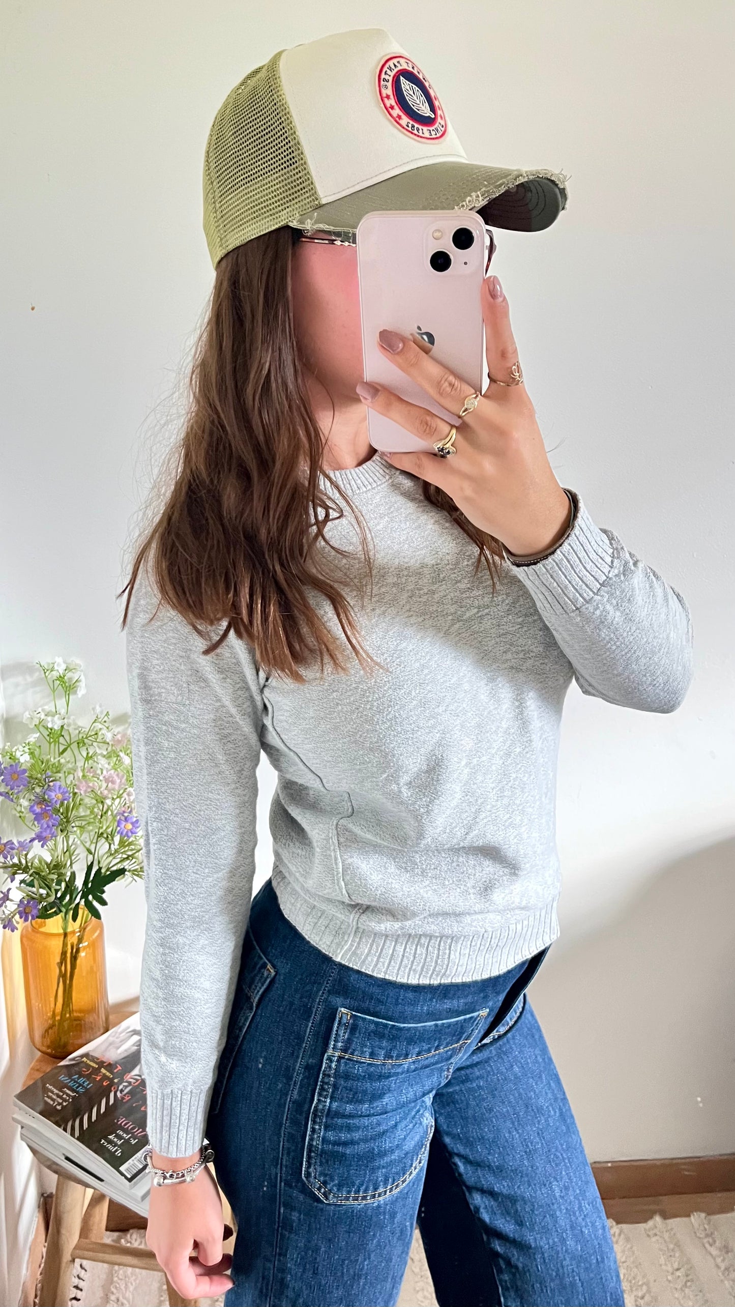 Pull gris Stone Island - XS