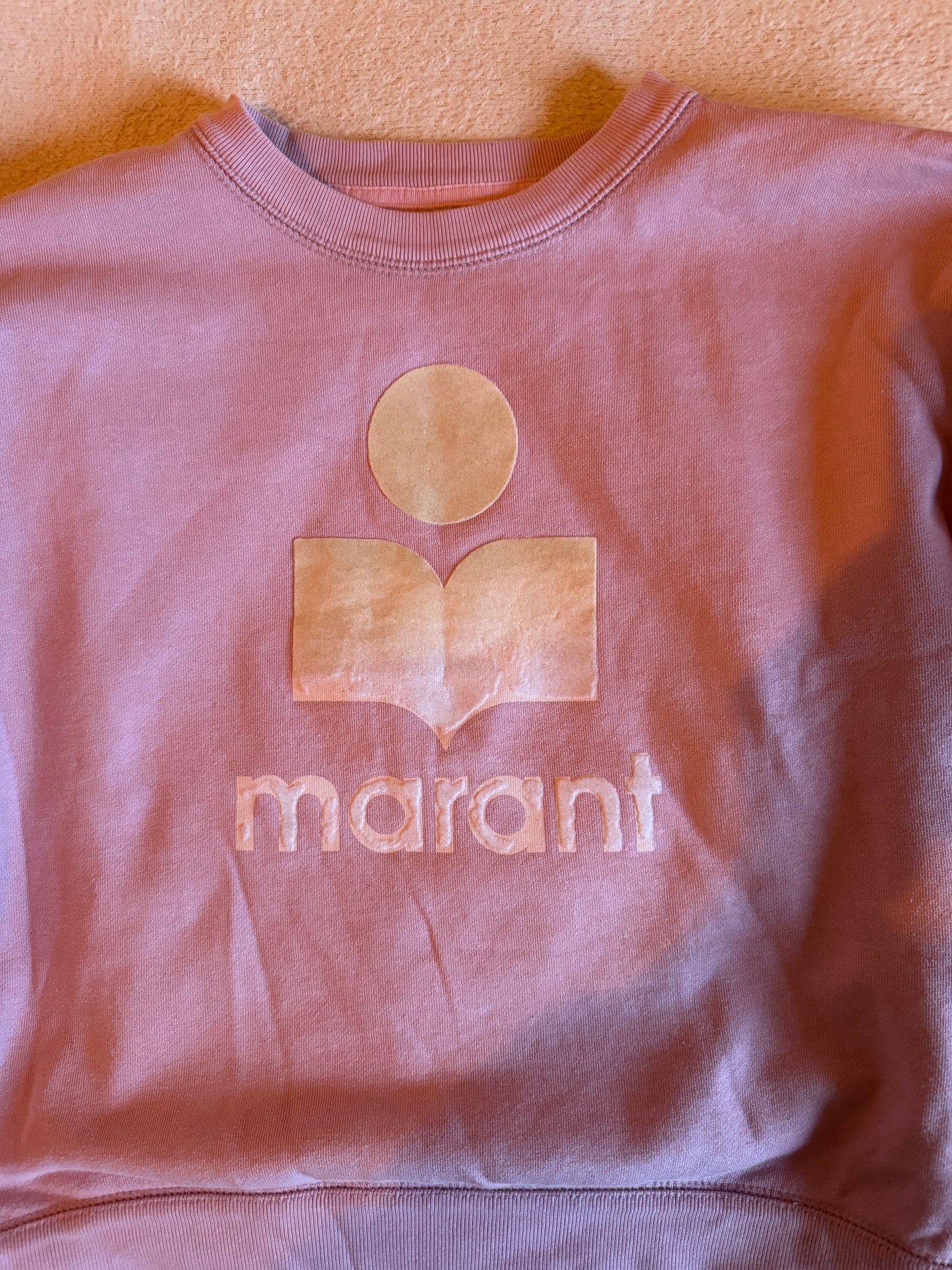 Pull col rond rose Isabel Marant - M